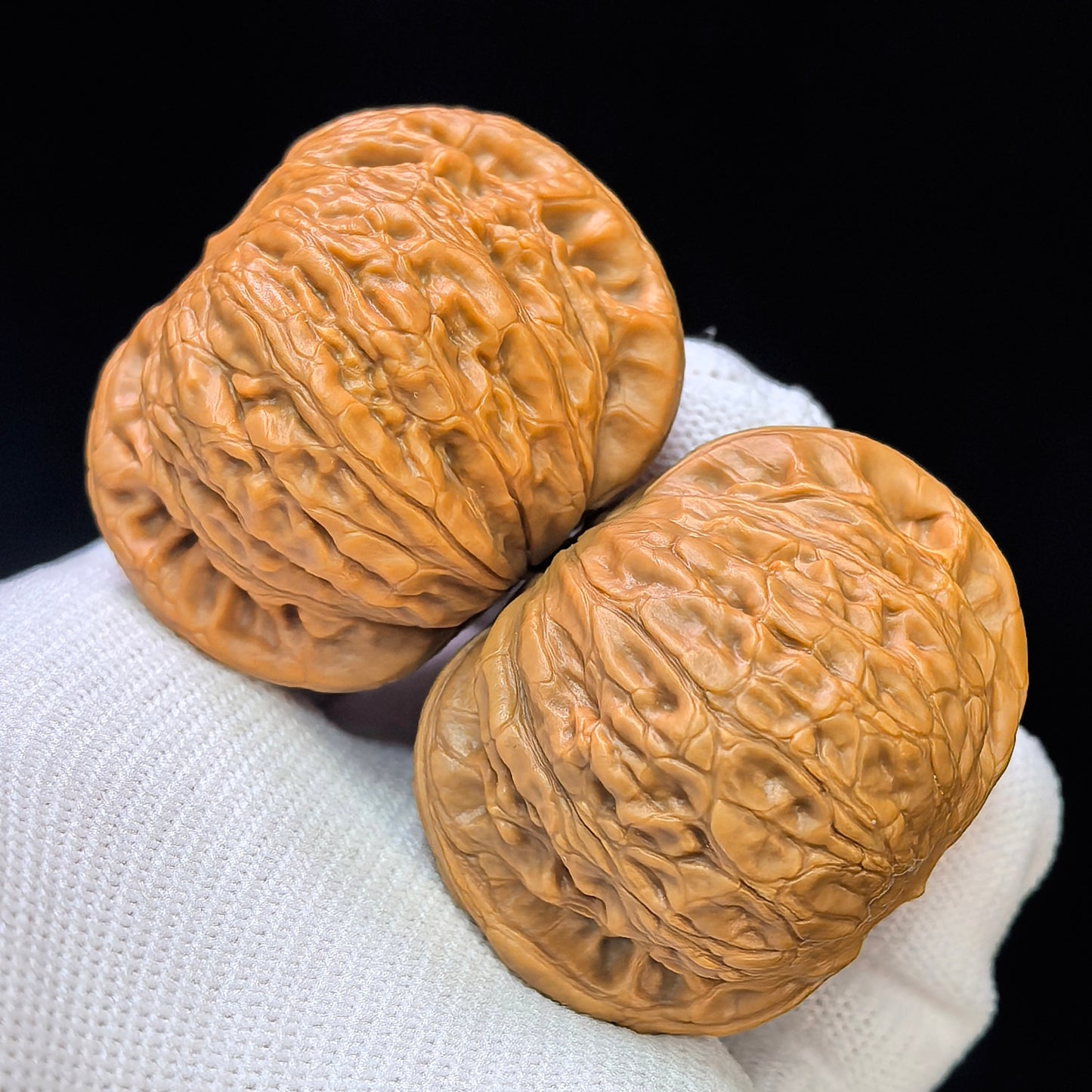 "Iron Hammer Sister" Tiechui Maimai TCMM-SY1C4 Low-Profile Wenwan Walnuts Pair | 41.0mm x 40.0mm | TCMM-SY1C4