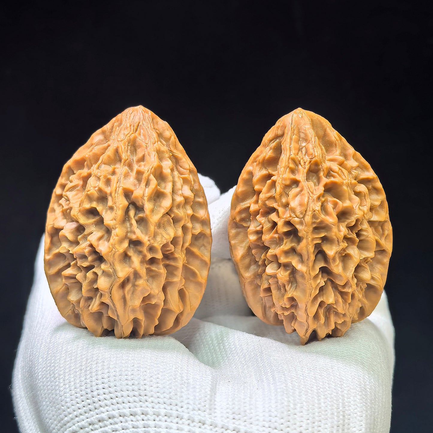 "Fortune Mouse" Zhaocai Shu ZCS-1601 Wenwan Walnuts Pair | 37.0mm x 39.0mm | ZCS-1601