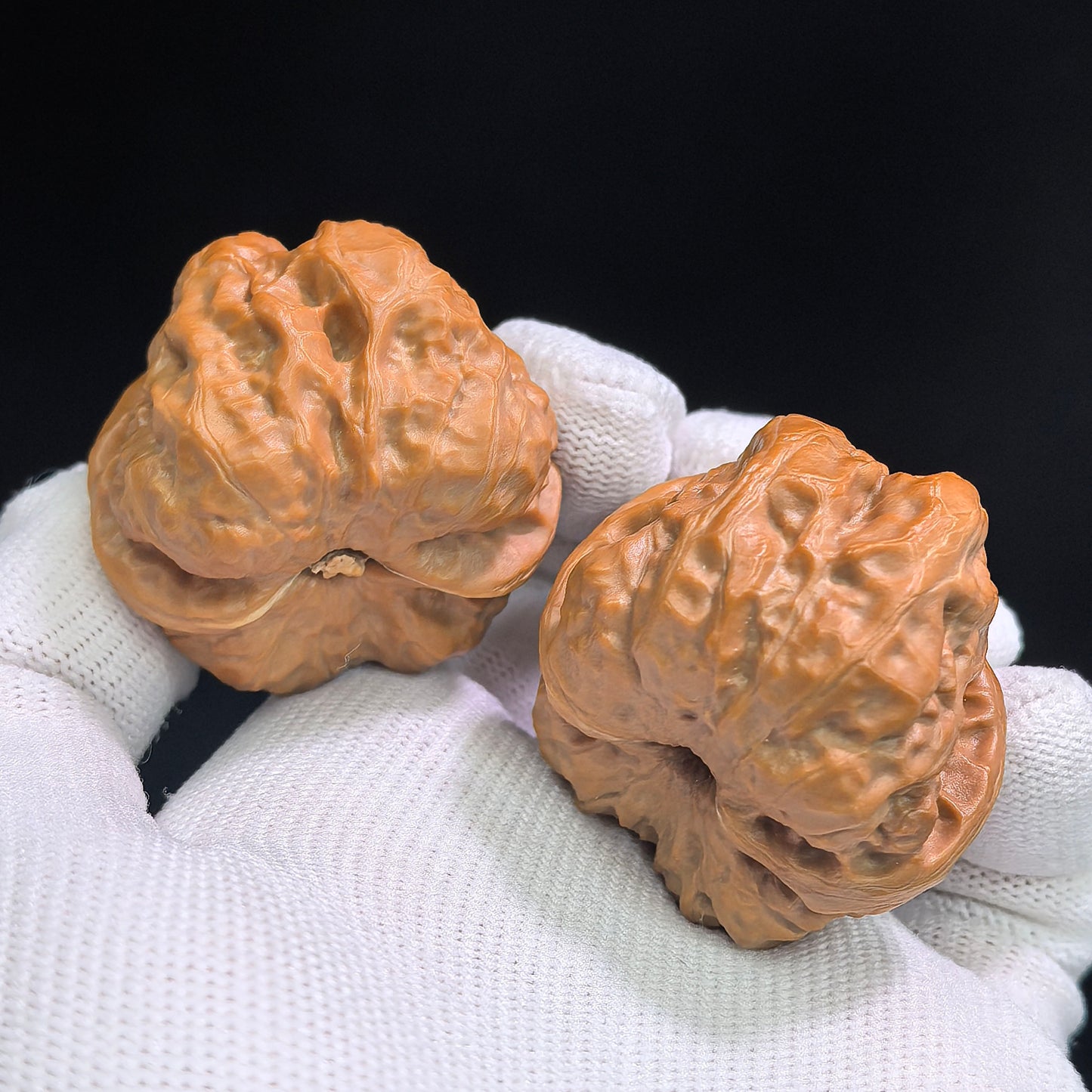 "Toad Head" Hamatou HMT-SY1G5 Classic Wenwan Walnuts Pair | 37.0mm x 37.0mm | HMT-SY1G5