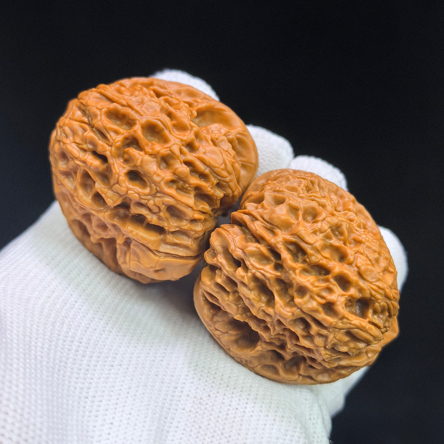 "Grand Reunion / Great Sphere" Datuanyuan DTY-17C6C Low-Profile Wenwan Walnuts Pair | 41.0mm x 41.0mm | DTY-17C6C