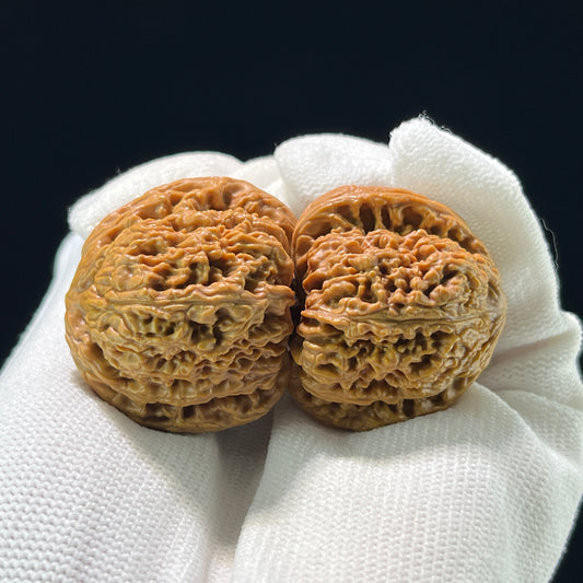 The "Nanjiang Stone" (Nan Jiang Shi) Compact EDC Pair | 36.0mm x 35.0mm | NJS-803