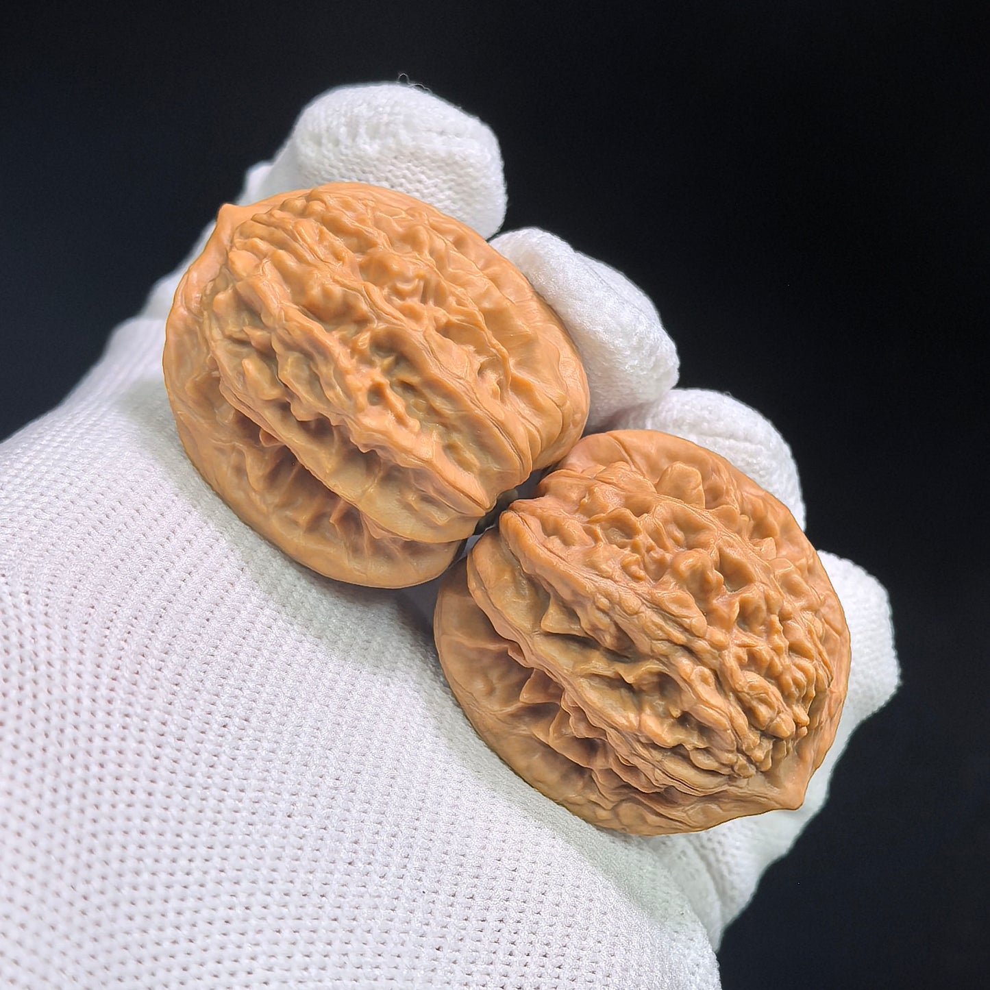 "Beijing Xiayun Ridge" Beijing Xiayunling XYL-SY1A2 Classic Wenwan Walnuts Pair | 32.0mm x 32.0mm | XYL-SY1A2