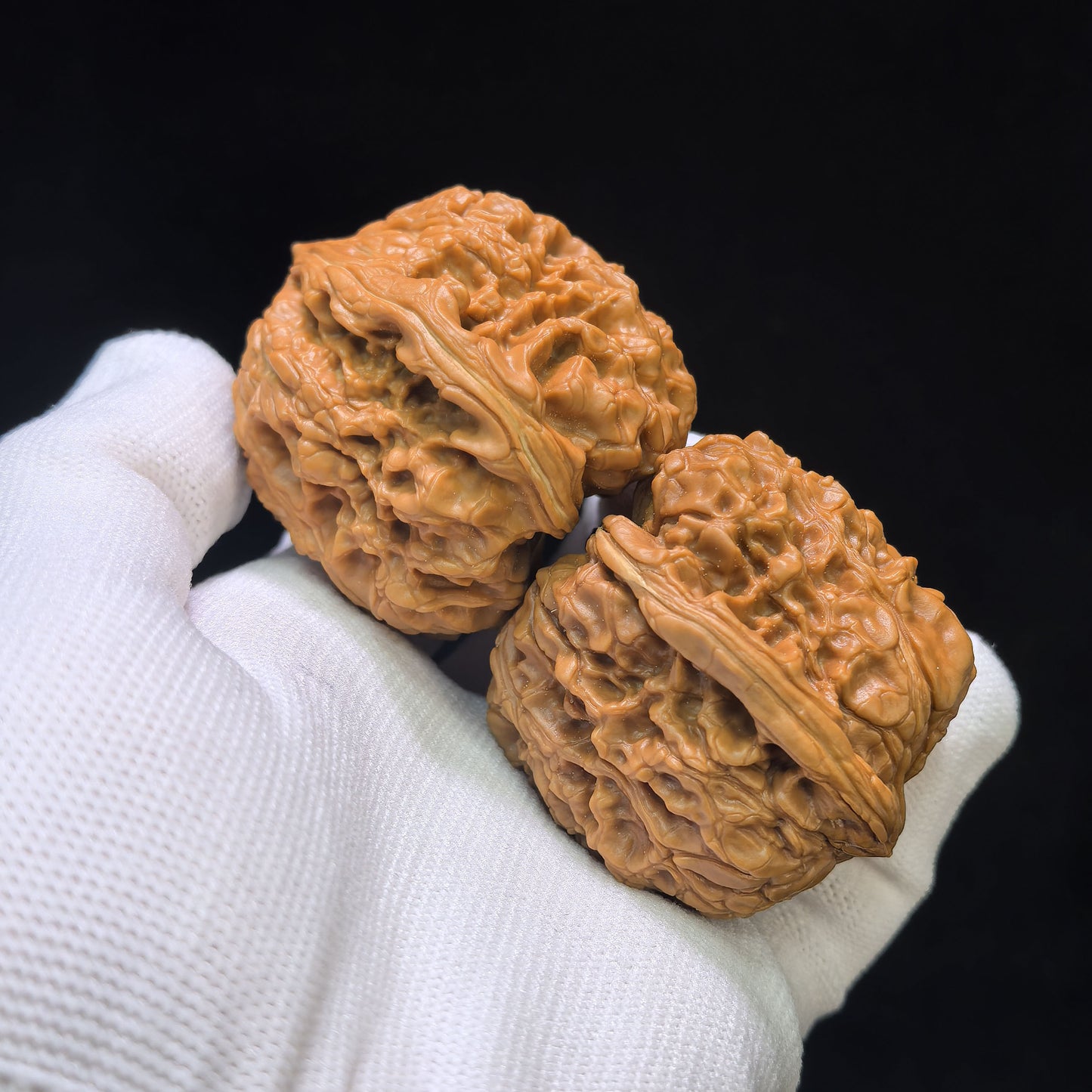 "Chubby Pier" Mendun Wenwan Walnuts Pair | 42.0mm x 45.0mm | MD-1501C