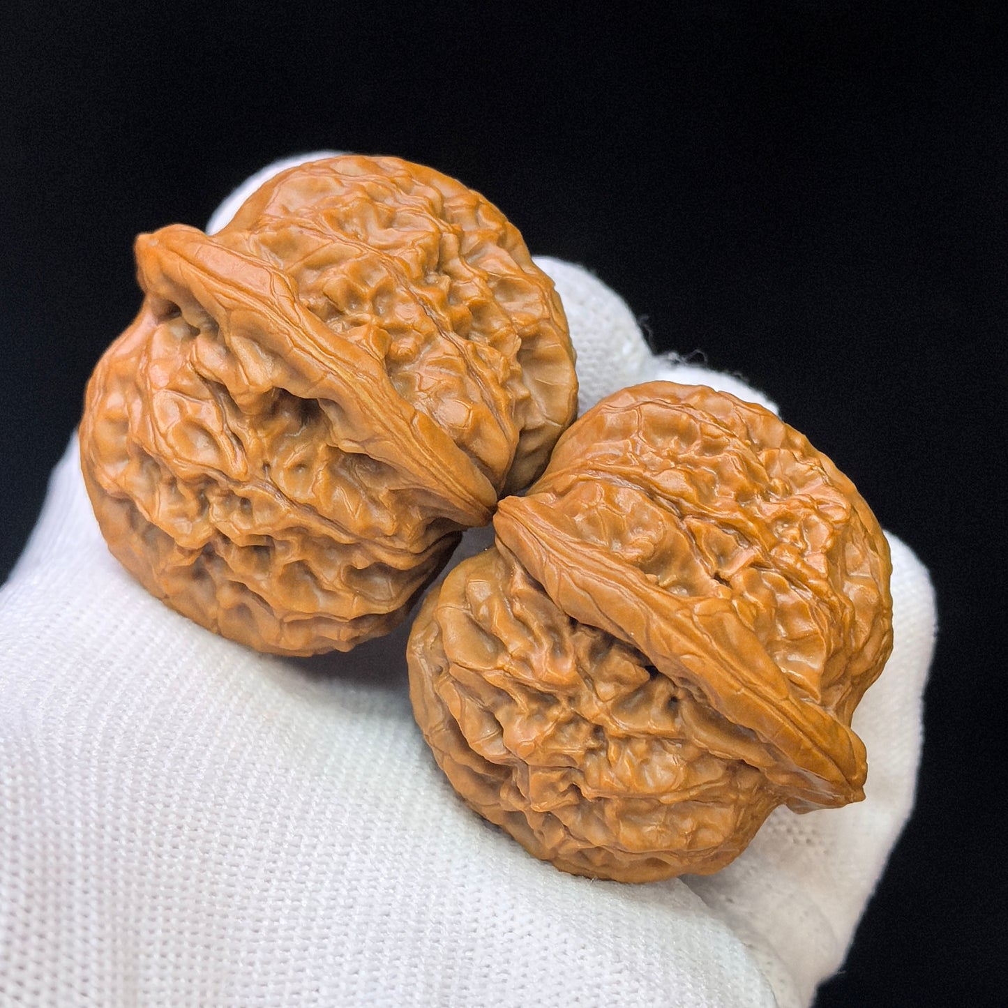"Golden Qilin" Jin Qilin JQL-SY1F6 Low-Profile Wenwan Walnuts Pair | 42.0mm x 42.0mm | JQL-SY1F6