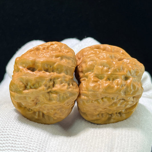 The "Horned Frog Three-Rib" (San Leng San Jiao Wa) Premium Heavy-Bone Deep-Belly Pair | 36.0mm x 38.0mm | W-1007
