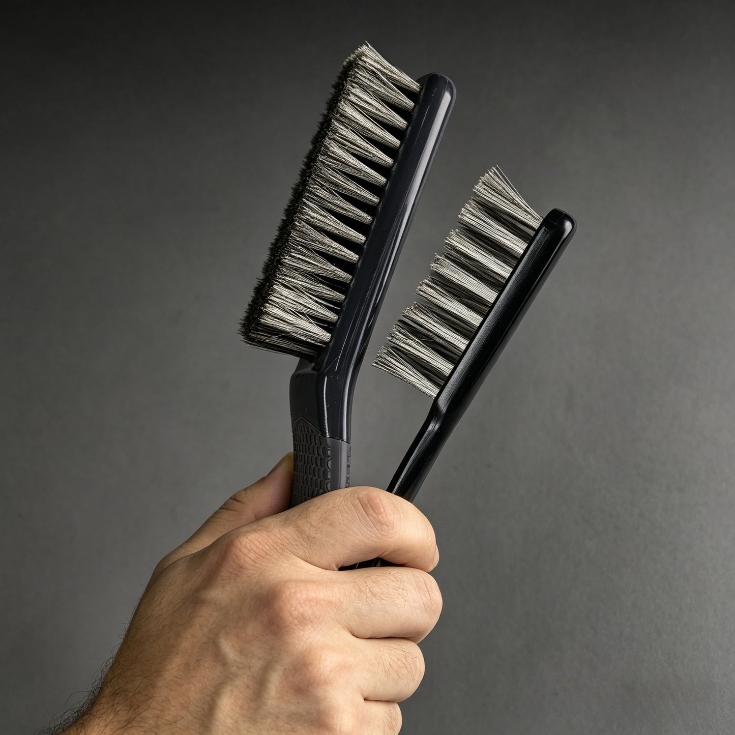 Professional Wenwan Walnut Wire Brush Set | Soft 304 Steel Polishing Brush & Single-Row Hard Steel Cleaning Brush