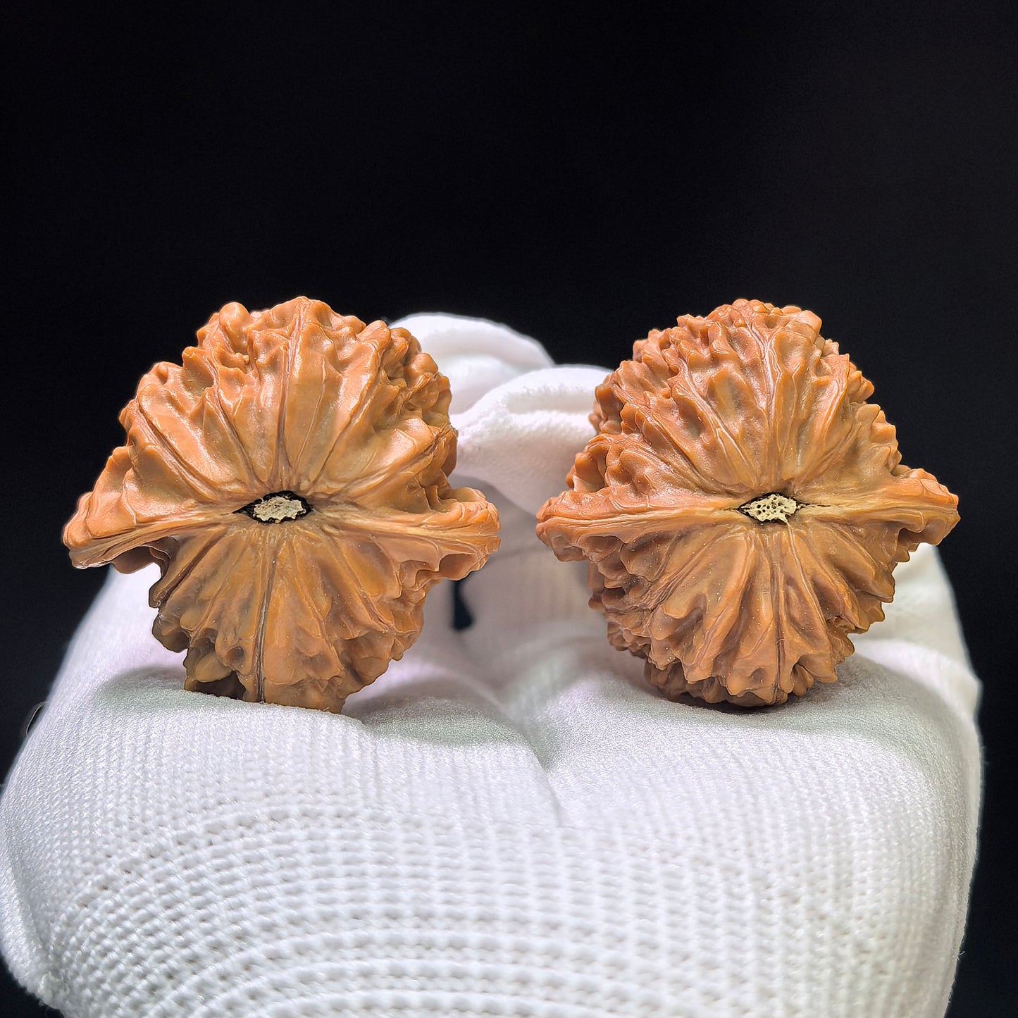 "Butterfly Millstone" Hudie Mopan MP-1403 Low-Profile Wenwan Walnuts Pair | 38.0mm x 38.0mm | MP-1403