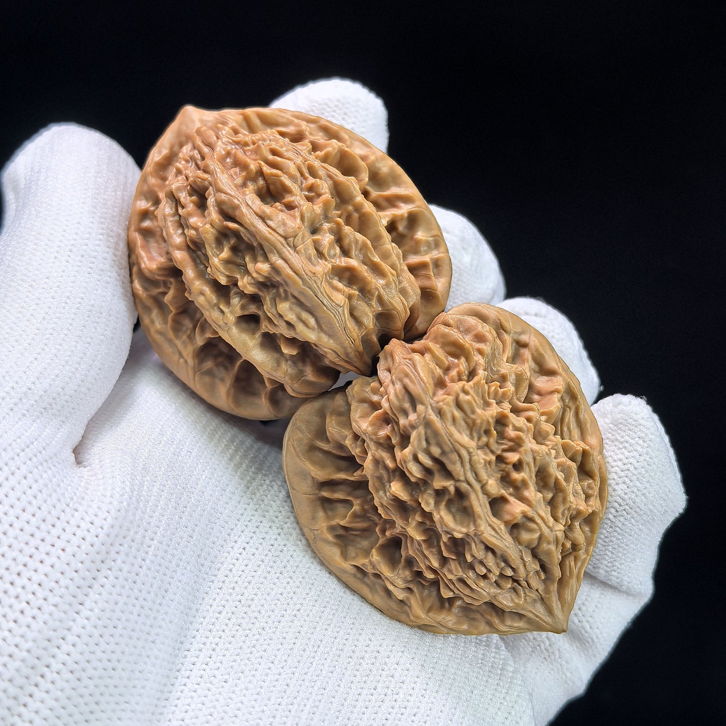 "Xiayun Ridge" Xiayunling Wenwan Walnuts (Pair) | 40.0mm x 38.0mm | Stock ID: XYL-1103