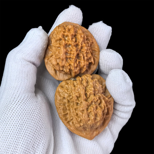 The "Arhat Head" (Luo Han Tou) Pair | 40.0mm x 37.0mm | LHT-301