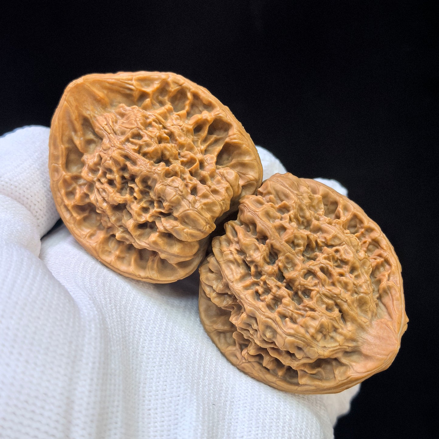 "Official Hat Snake Head" Guanmao Shetiao Wenwan Walnuts Pair | 42.0mm x 32.0mm | GMST-01SY