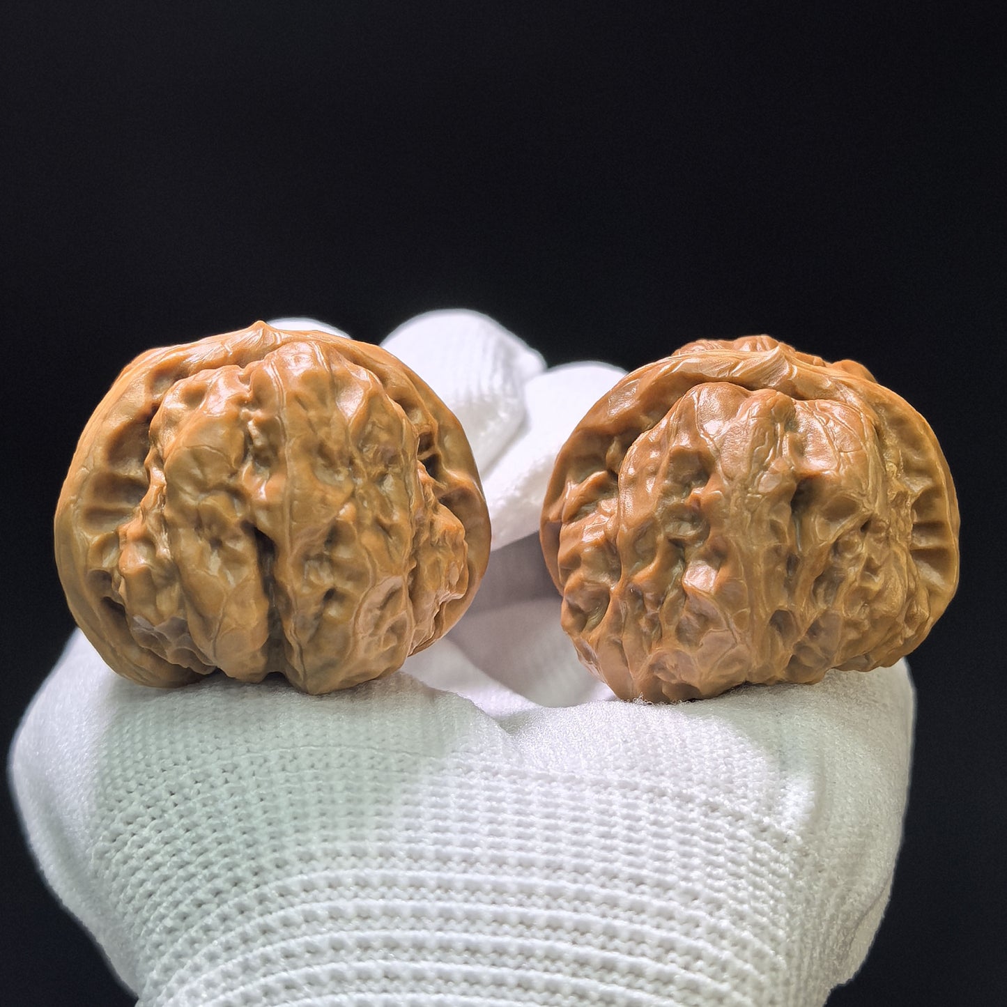 "Toad Head" Hamatou Wenwan Walnuts (Pair) | 38.0mm x 38.0mm | Stock ID: W-1107