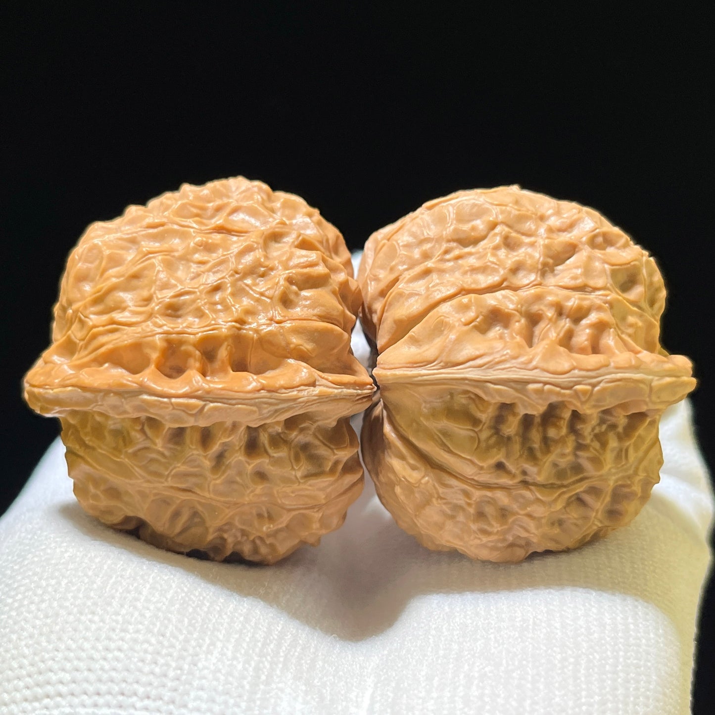"Pumpkin Dun" Nanguadun NGD-1109 Low-Profile Wenwan Walnuts Pair | 41.0mm x 43.0mm | NGD-1109