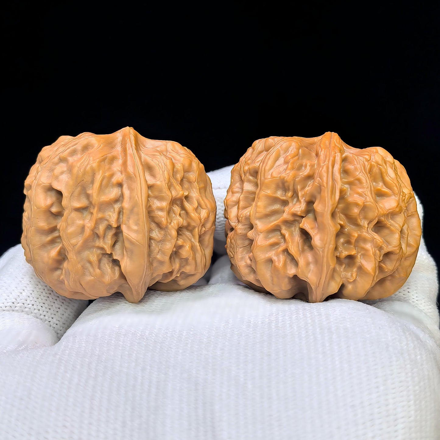 "Pinggu Square" Pinggu Fangkuai PGFK-1501C Low-Profile Wenwan Walnuts Pair | 31.0mm x 40.0mm | PGFK-1501C