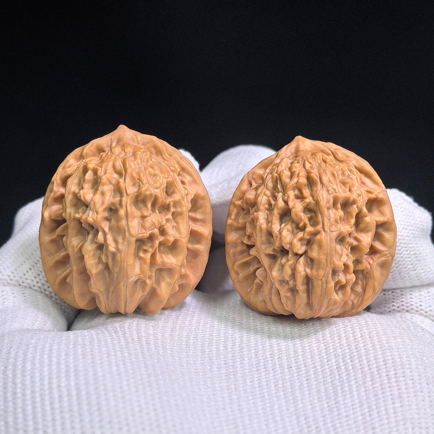 "Beijing Xiayun Ridge" Beijing Xiayunling XYL-SY1A2 Classic Wenwan Walnuts Pair | 32.0mm x 32.0mm | XYL-SY1A2