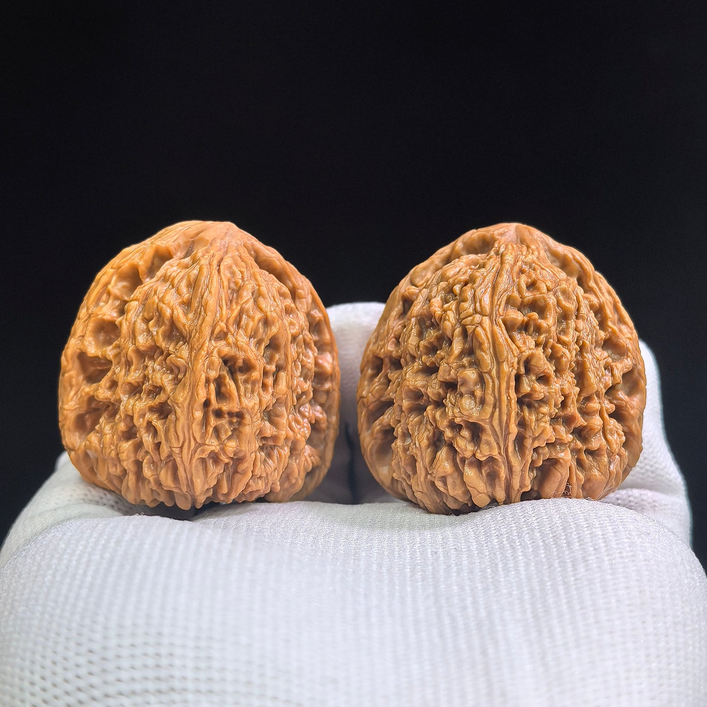 "Nanjiangshi Lionhead" Nanjiangshi NJS-SY1A5 Low-Profile Wenwan Walnuts Pair | 40.0mm x 41.0mm | NJS-SY1A5