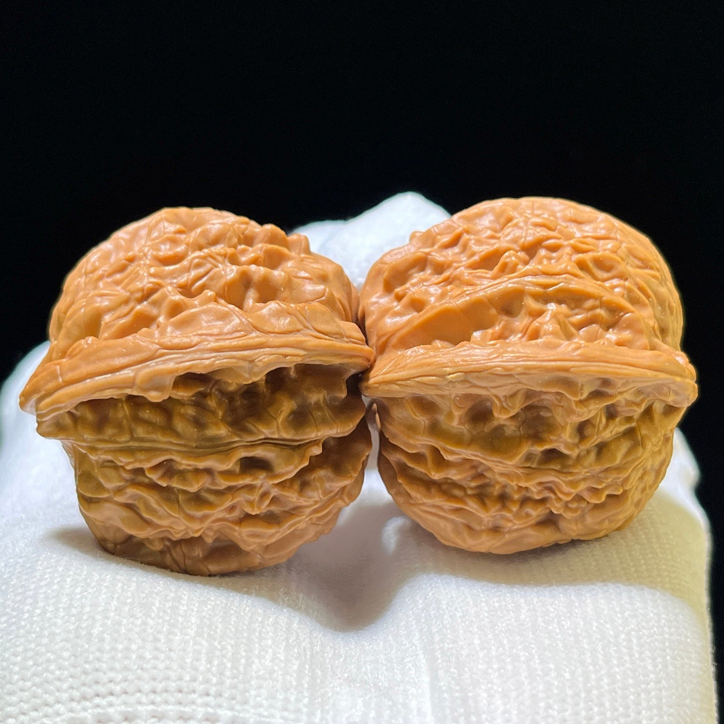 "Wild Millstone" Ye Mopan Wenwan Walnuts (Pair) | 40.0mm x 36.0mm | Stock ID: MP-1115