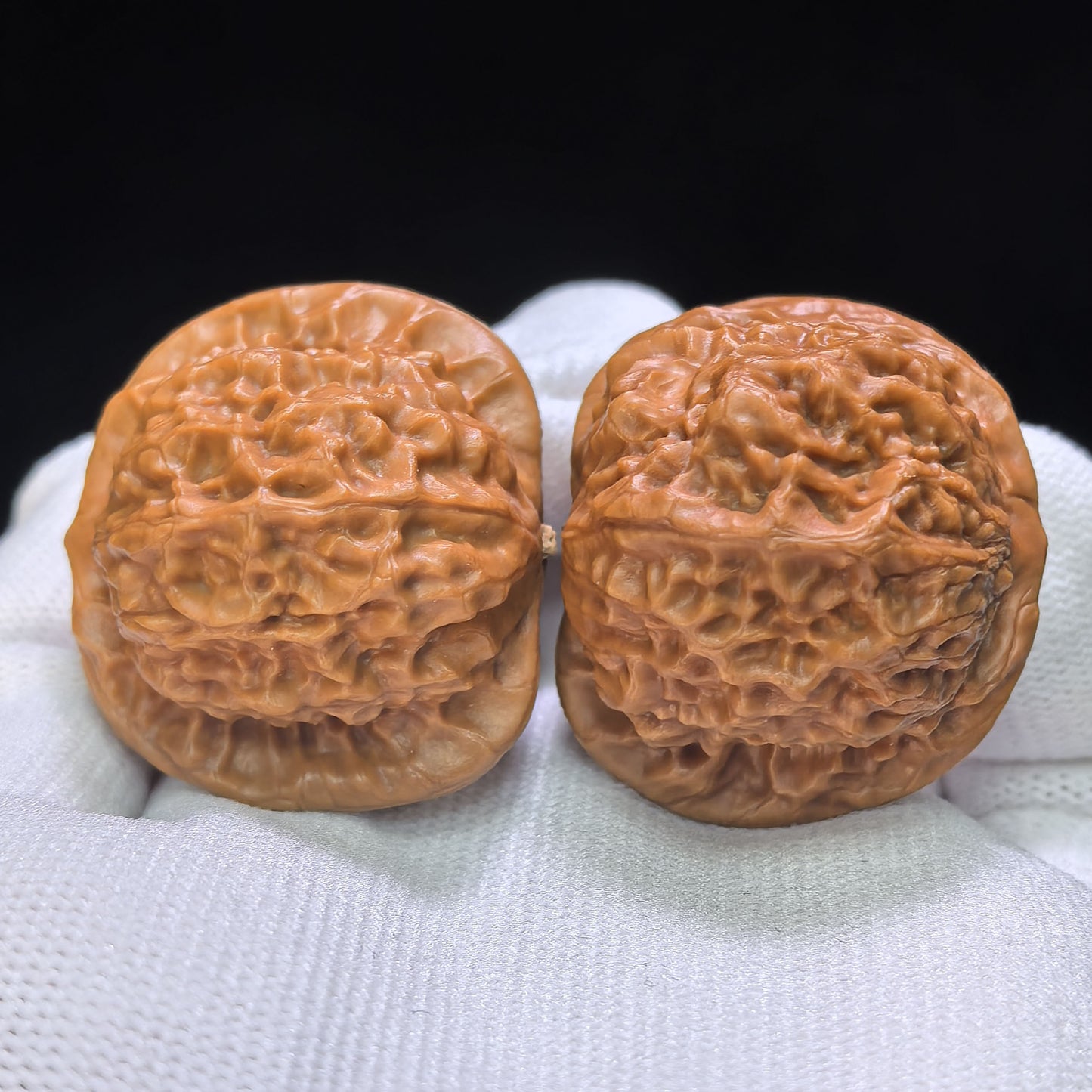 "Porcelain Doll" Ciwawa Wenwan Walnuts Pair | 37.0mm x 35.0mm | CWW-1504C