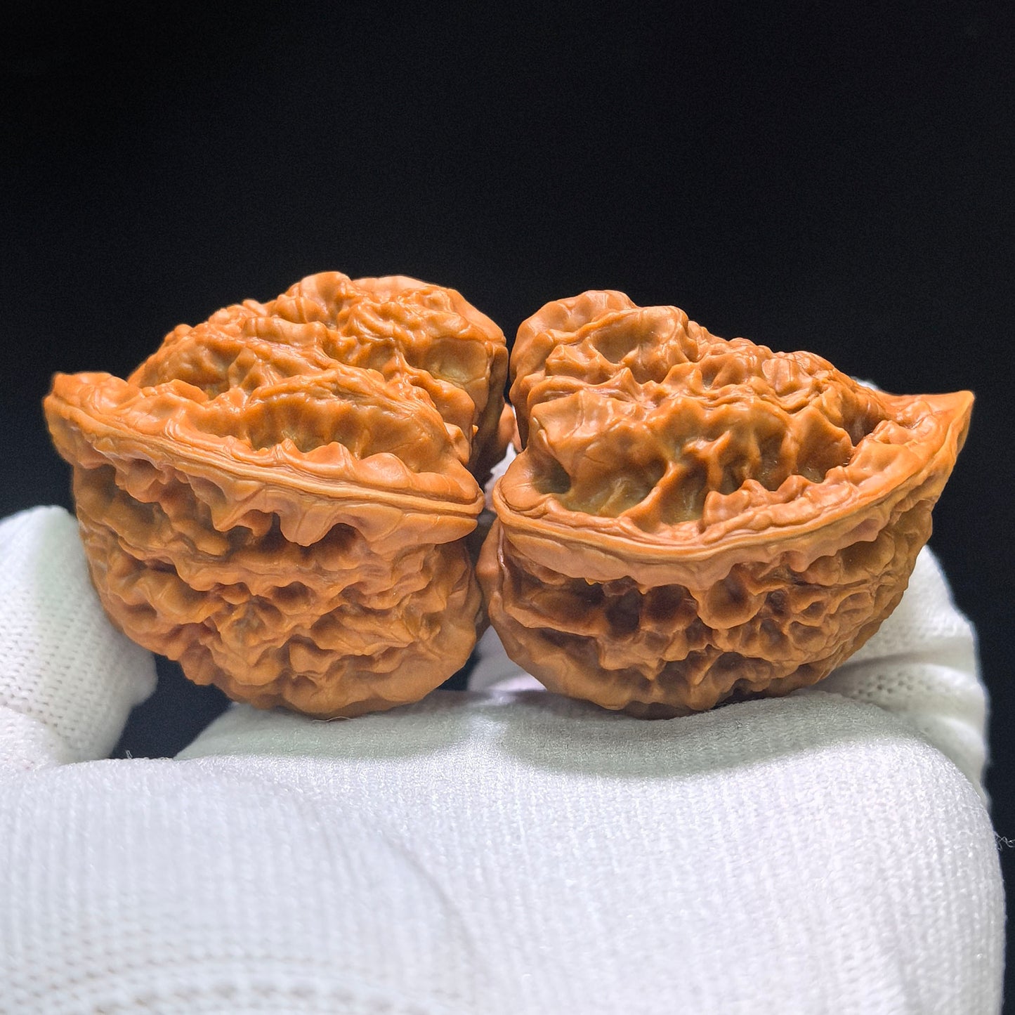 "Kylin Texture Snake Head Treasure Bowl" Qilinwen Shetou Jubaopen Wenwan Walnuts Pair | 50.0mm x 47.0mm | QLWSTJBP-CG212E