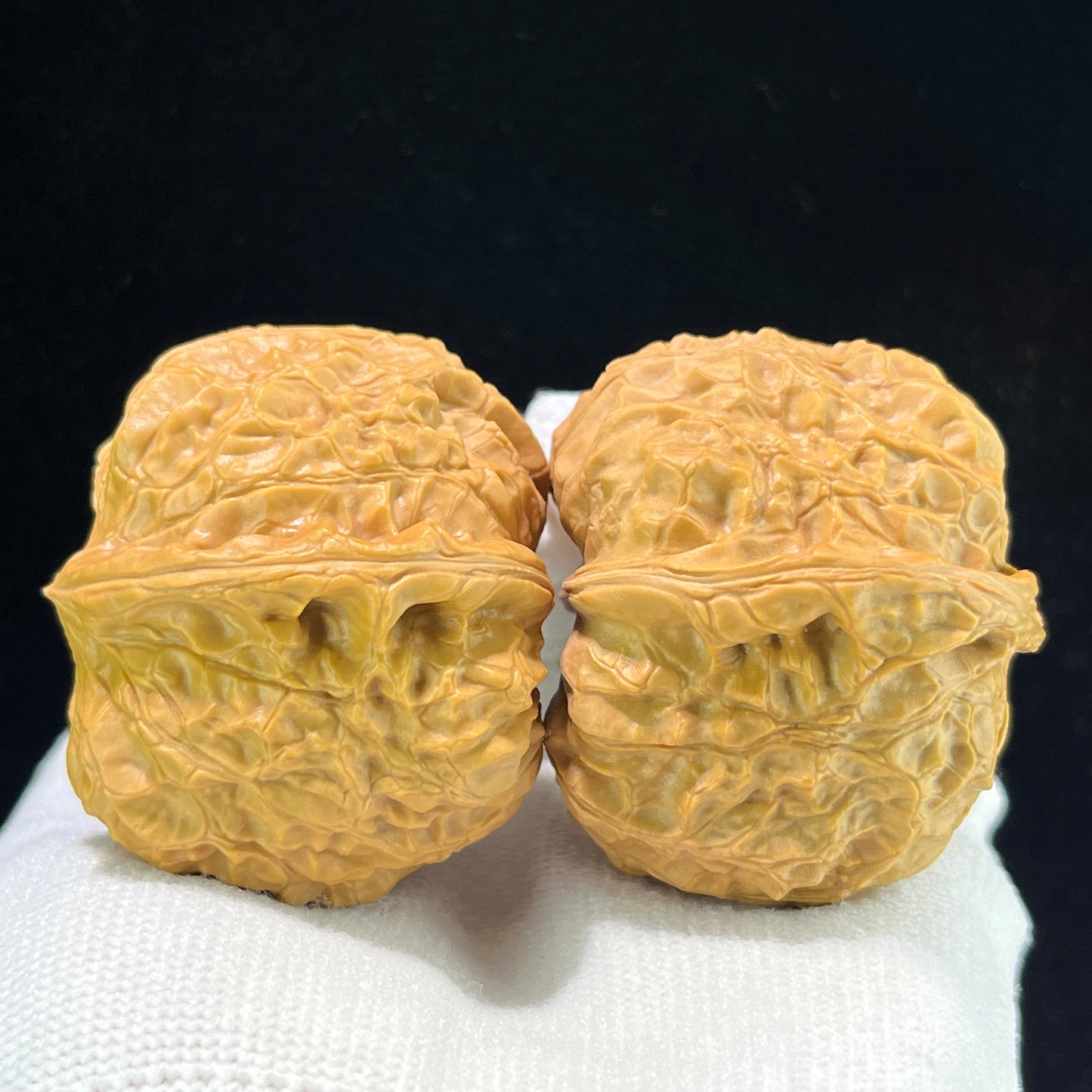 "Pumpkin Block" Nanguadun Wenwan Walnuts Pair | 43.0mm x 45.0mm | NGD-1003