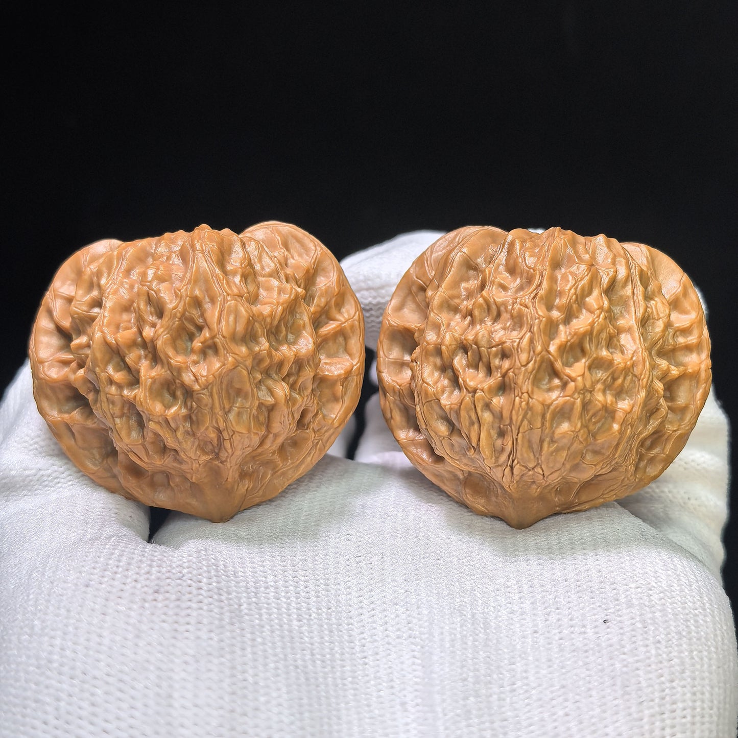 "Shaanxi Official Hat" Shaanxi Guanmao Wenwan Walnuts Pair | 43.0mm x 35.0mm | SXGM-01SY
