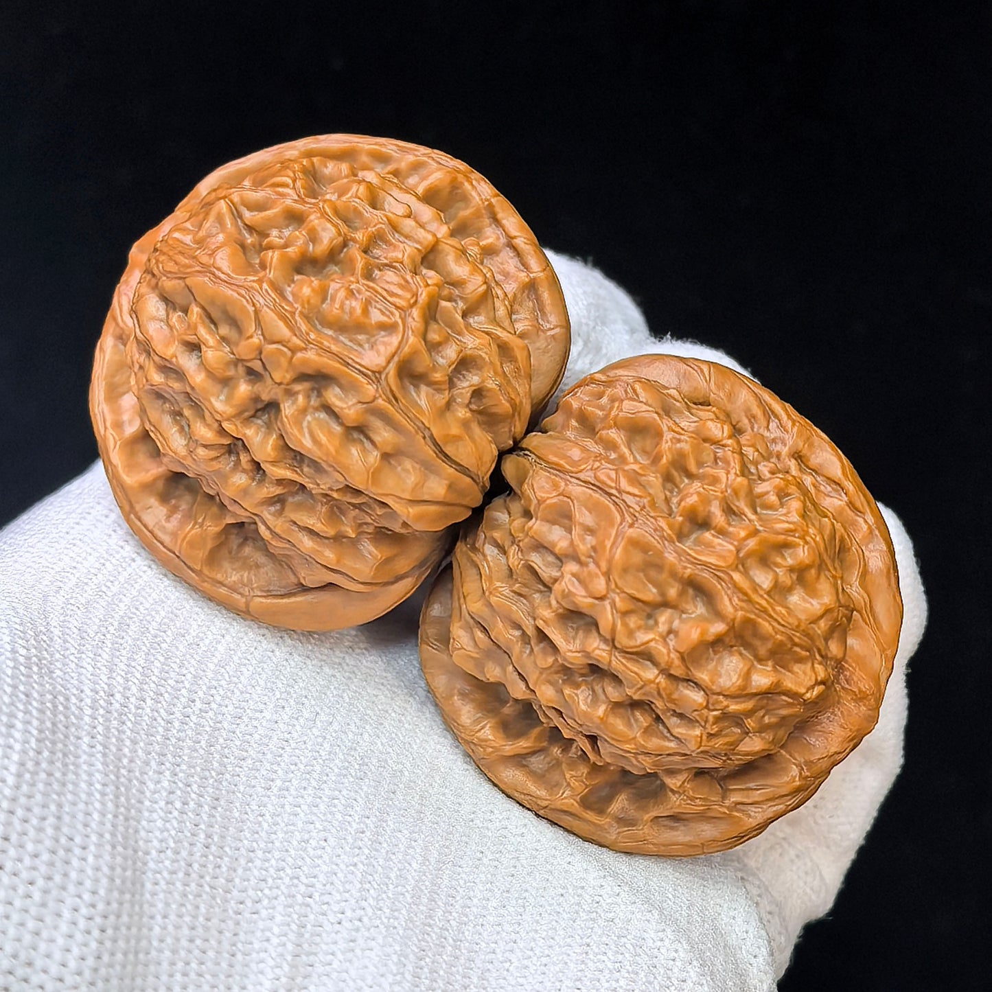 "Golden Qilin" Jin Qilin JQL-SY1F6 Low-Profile Wenwan Walnuts Pair | 42.0mm x 42.0mm | JQL-SY1F6