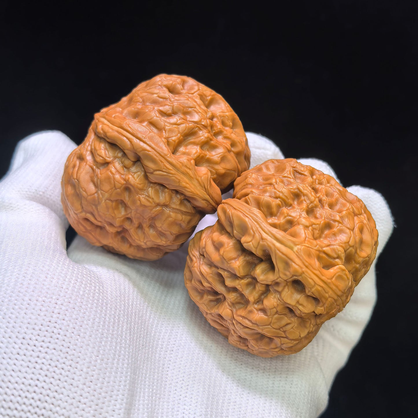 "Fried Rice Cake Roll" Lvdagun Wenwan Walnuts Pair | 43.0mm x 49.0mm | LDG-1551C