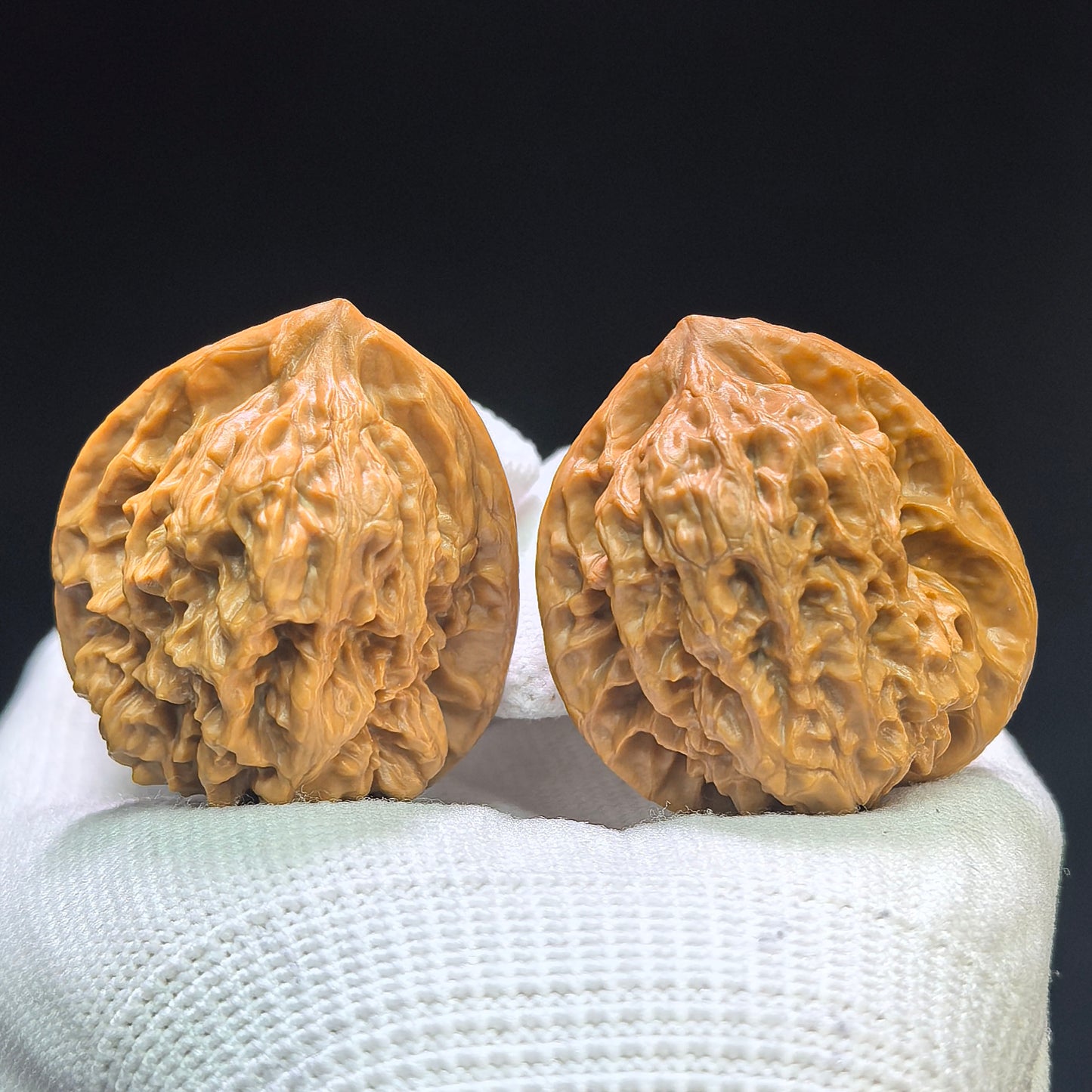"Gecko x Luohan Head Hybrid" Bihou Luohantou BHLHT-1601 Low-Profile Wenwan Walnuts Pair | 37.0mm x 35.0mm | BHLHT-1601