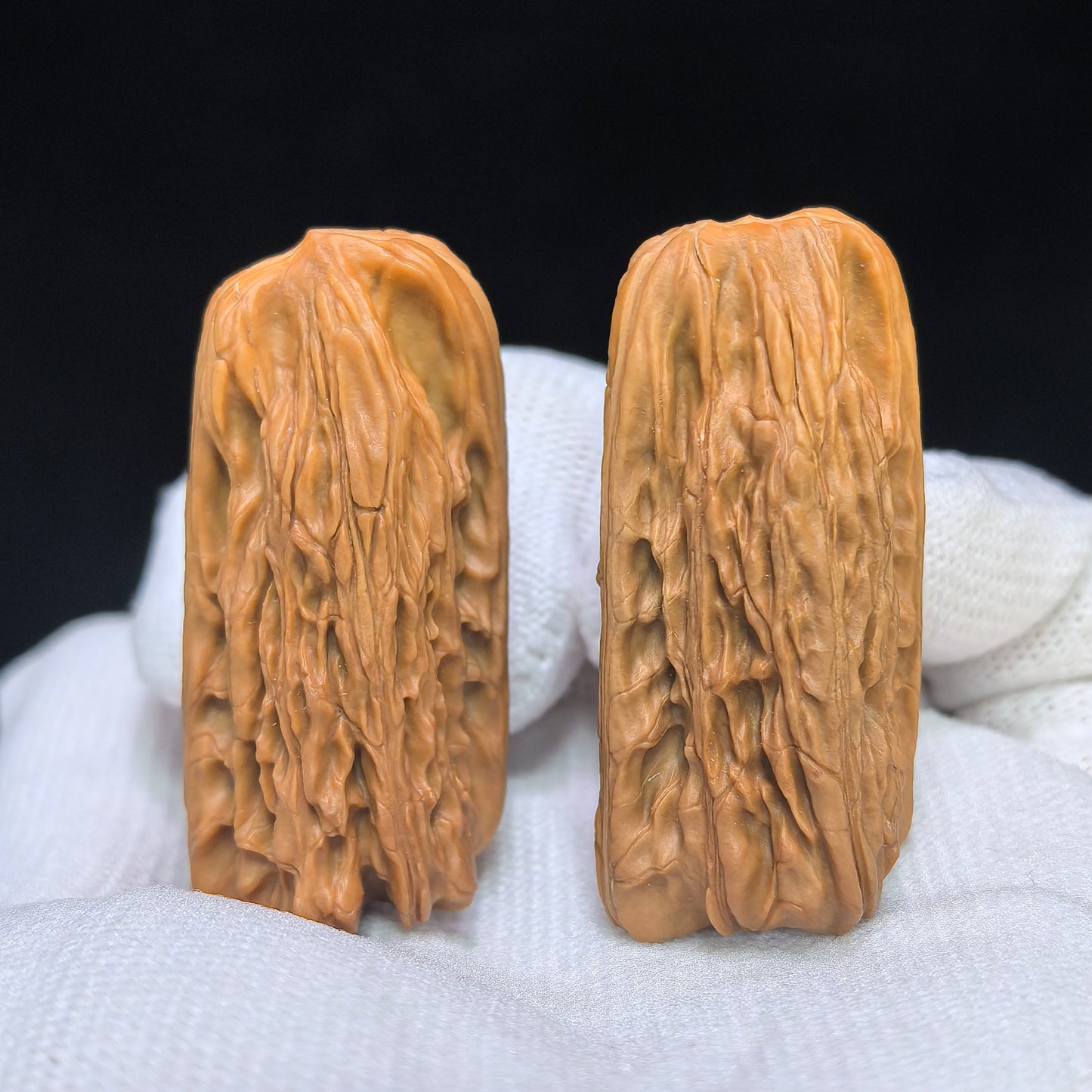 "Gold Bar" Jintiao Pocket Spinner Wenwan Walnuts Pair | 22.0mm x 22.0mm | JT-C239E