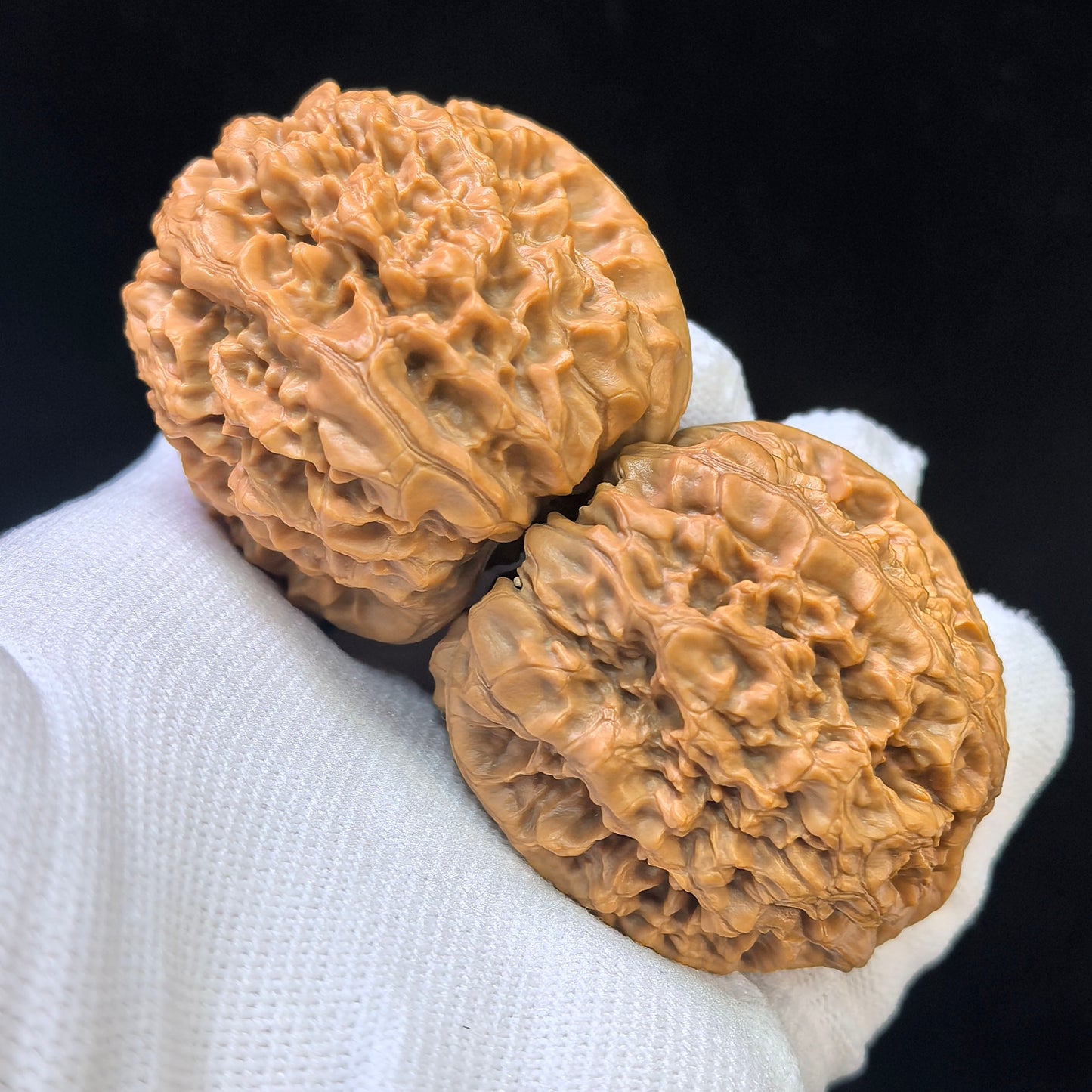 "Official Hat Snake Head" Guanmao Shetiao Wenwan Walnuts Pair | 42.0mm x 32.0mm | GMST-01SY