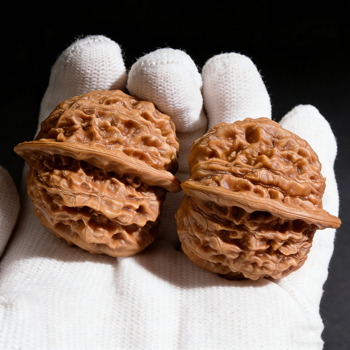 The "Horseshoe Half-Wall" (Ma Ti Ban Bi) Twin Pair | Boutique Grade | 36.0mm x 37.0mm | MTBB-401C