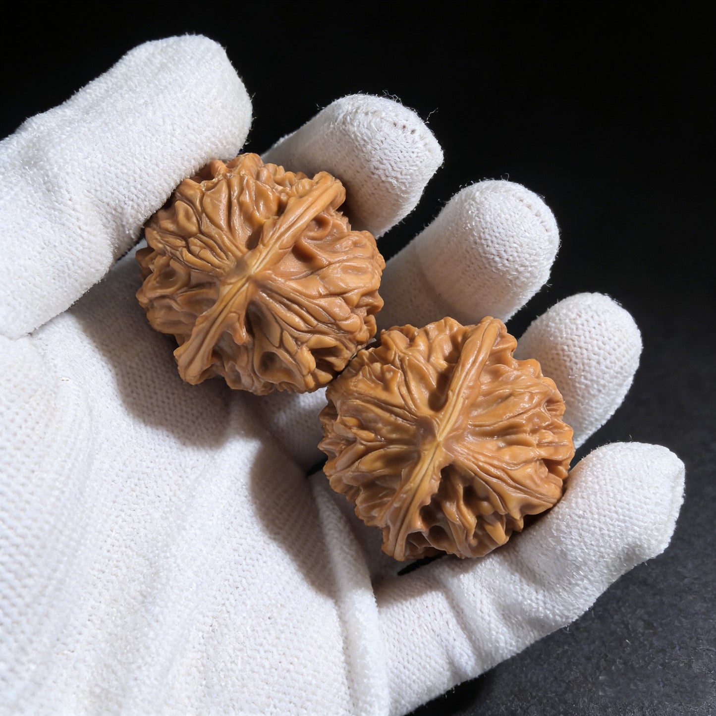 The "Heaven & Earth Er Ye's Hat" (Tian Di Er Ye Mao) Pair | 38.0mm x 38.0mm | TDEYM-01