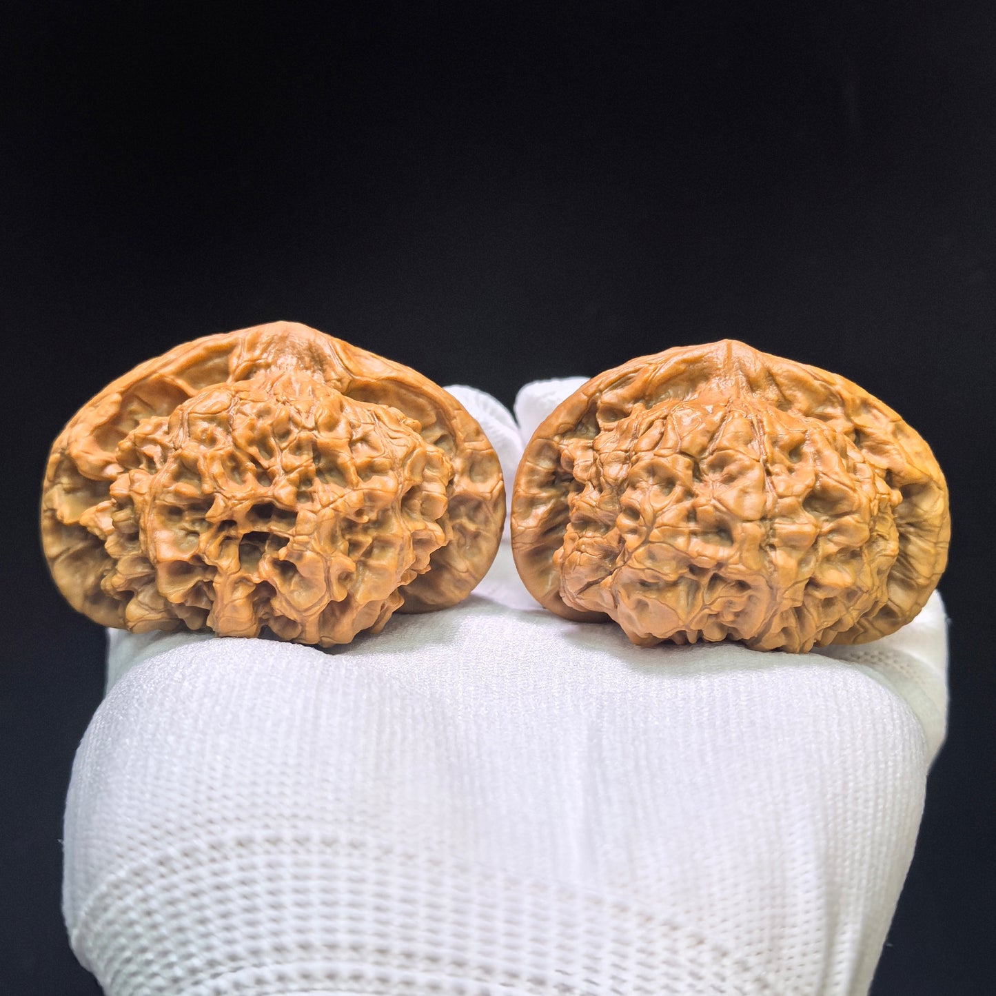 "Dragon Tripod Low Profile" Longding Aizhuang Wenwan Walnuts Pair | 55.0mm x 50.0mm | LD-1552C