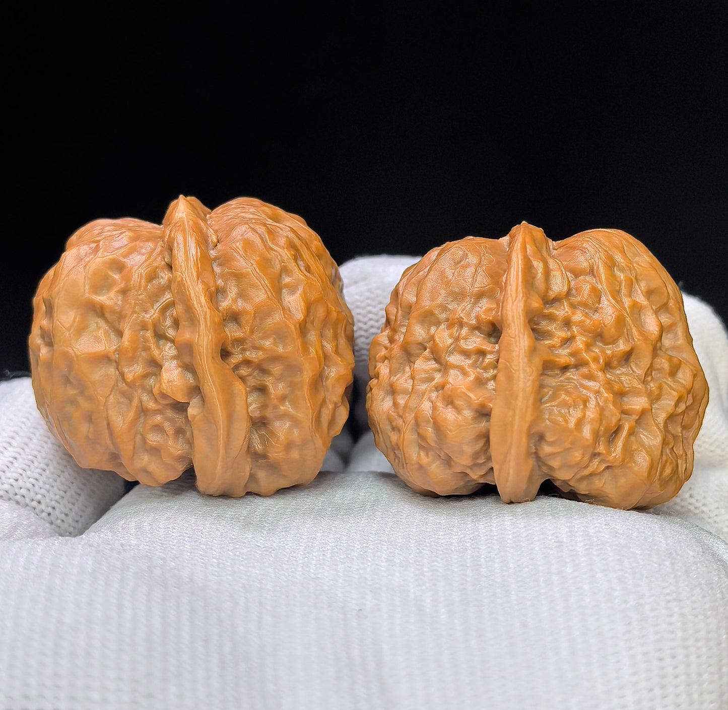 "Toad Head" Hamatou HMT-17H9 Low-Profile Wenwan Walnuts Pair | 40.0mm x 40.0mm | HMT-17H9