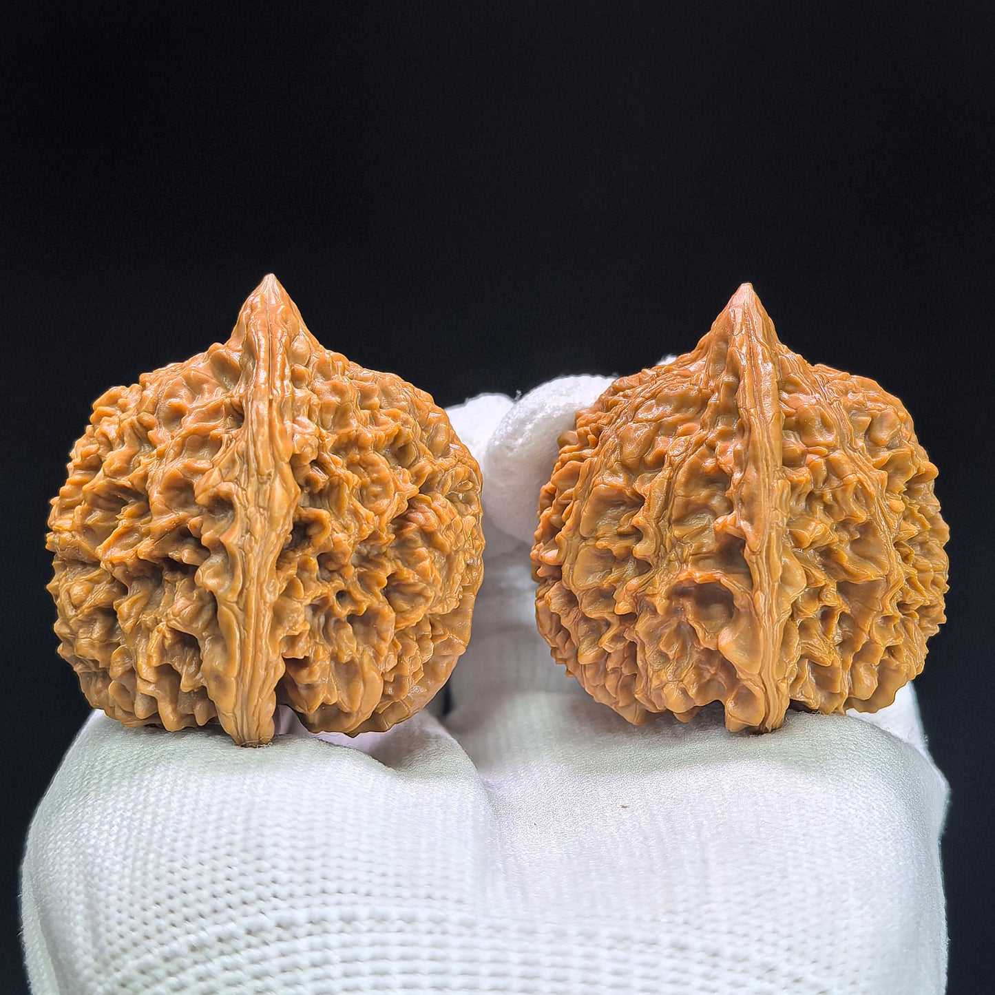 "Concave Base Peach Heart Starry Sky" Taoxin Aodi Mantianxing MTX-1406 Low-Profile Wenwan Walnuts Pair | 41.0mm x 41.0mm | MTX-1406