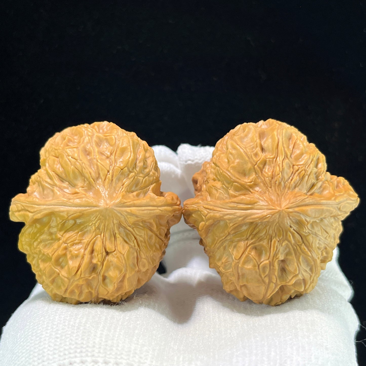 "Pumpkin Block" Nanguadun Wenwan Walnuts Pair | 43.0mm x 45.0mm | NGD-1003
