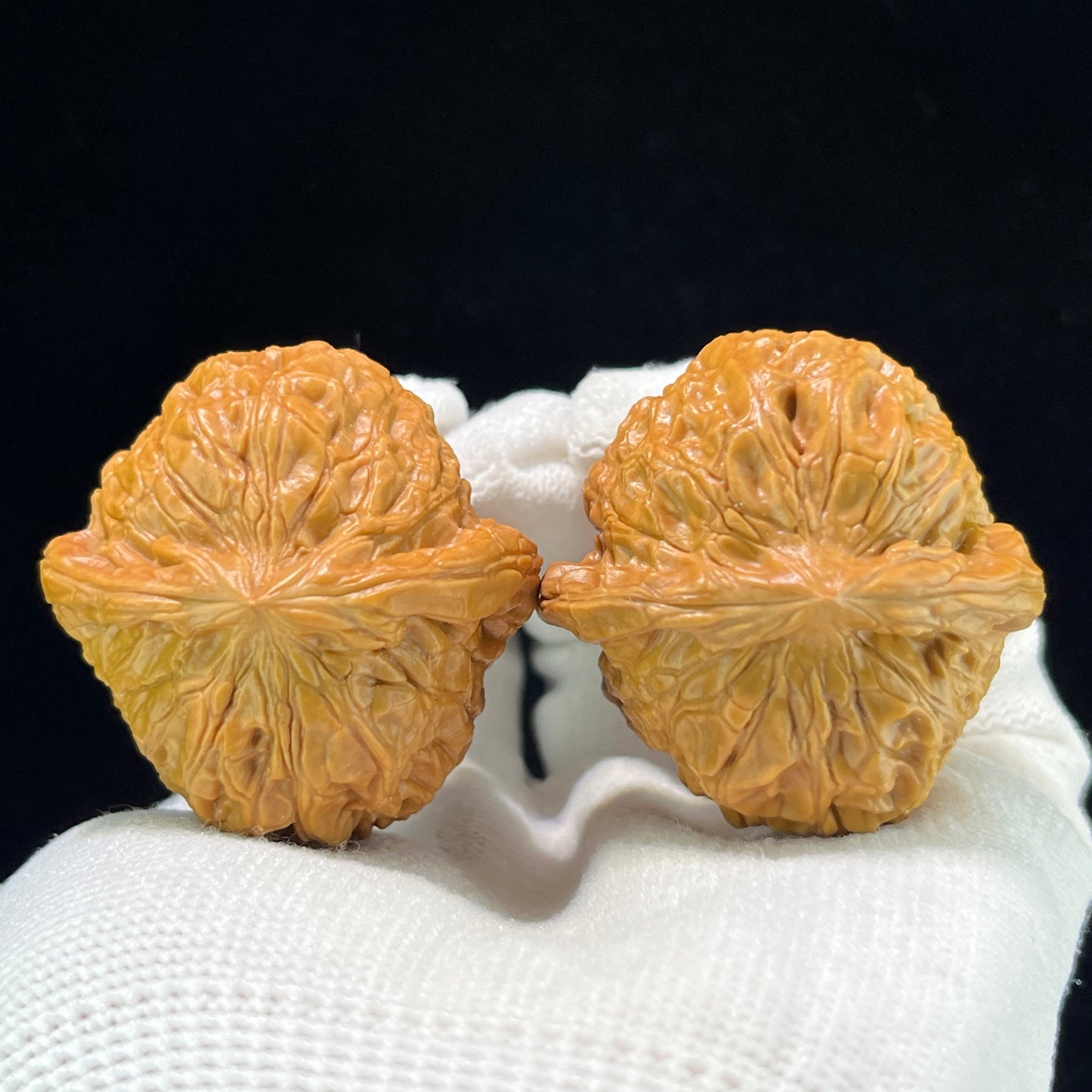 "Pumpkin Block" Nanguadun Wenwan Walnuts Pair | 39.0mm x 40.0mm | NGD-1005