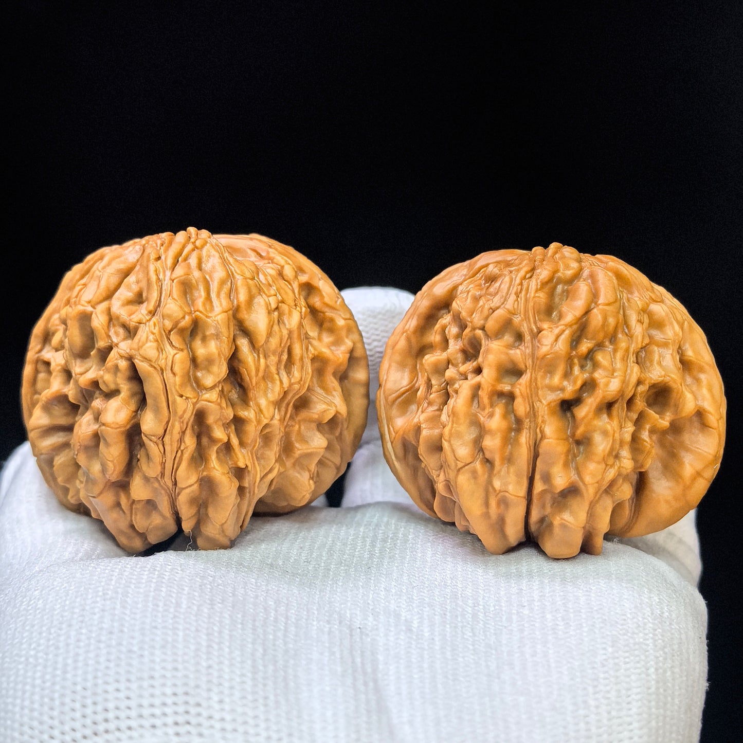 "Hua Kun Dragon" Huakunlong HKL-17E3 Low-Profile Wenwan Walnuts Pair | 47.0mm x 49.0mm | HKL-17E3