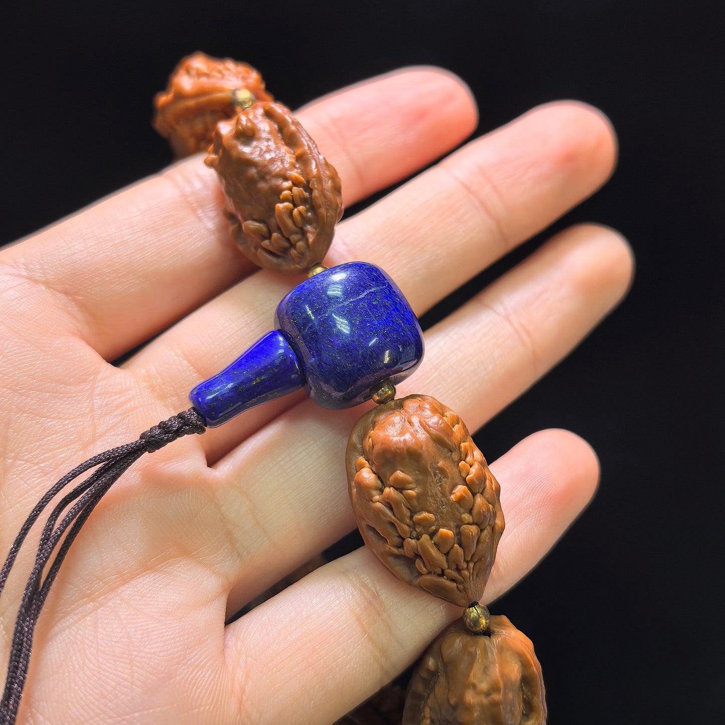 The Royal "Kylin Horn Embroidered Shoe" Qilin Jiao Hand-String (Zhijin Stone) | 19mm x 7-Piece | QLJSC-401E