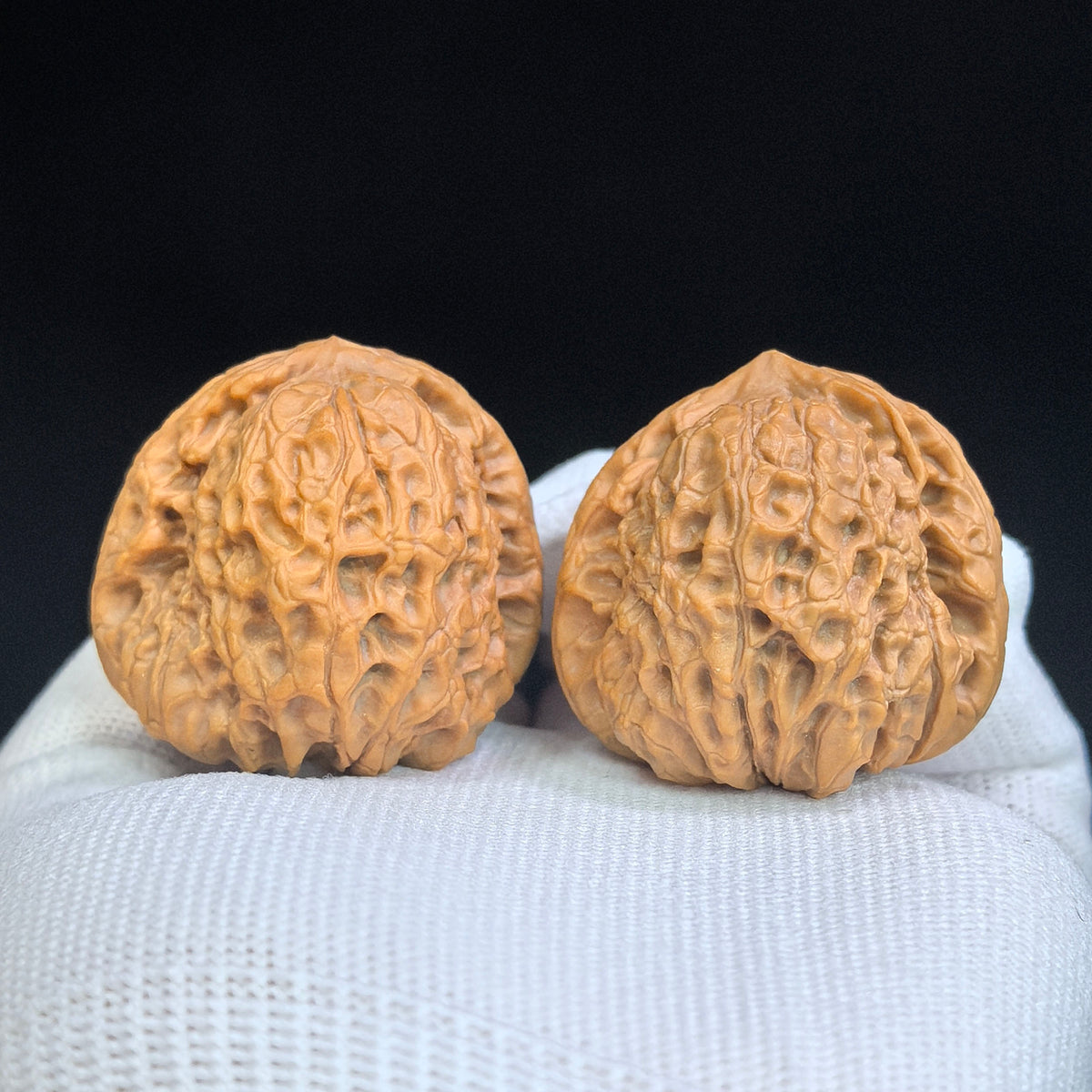 Compact Round-Bodied “Da Tuanyuan” Wenwan Walnut Pair — 39.0mm x 37.0mm | DTY-SY1H8