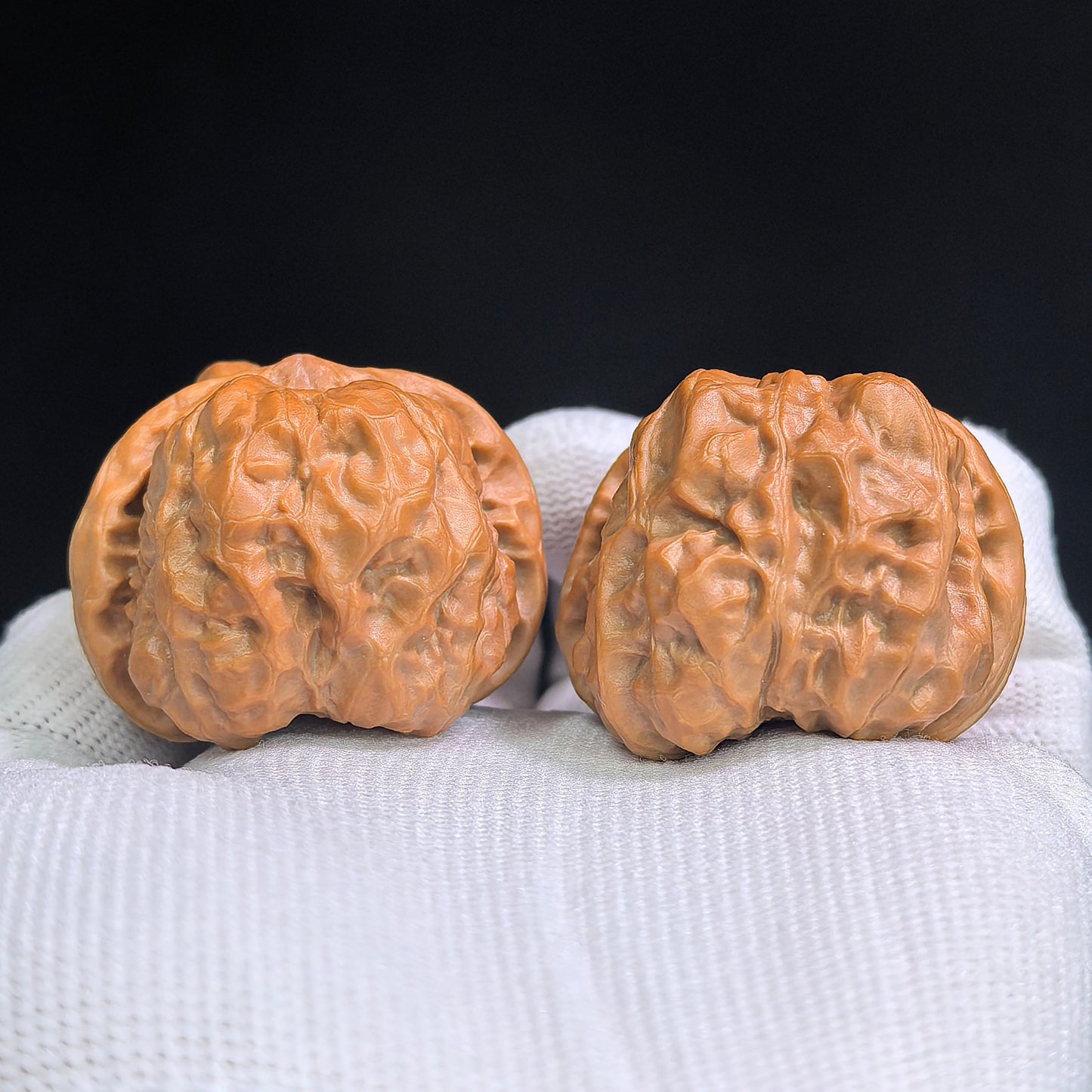 "Toad Head" Hamatou HMT-SY1G5 Classic Wenwan Walnuts Pair | 37.0mm x 37.0mm | HMT-SY1G5