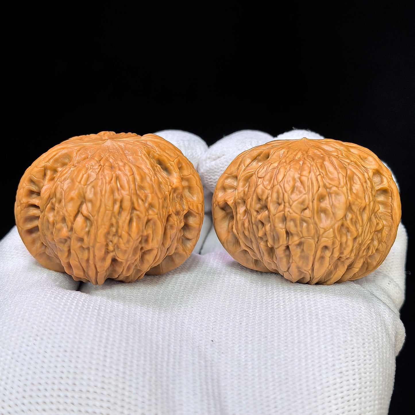 "Iron Hammer Sister" Tiechui Maimai TCMM-SY1C4 Low-Profile Wenwan Walnuts Pair | 41.0mm x 40.0mm | TCMM-SY1C4