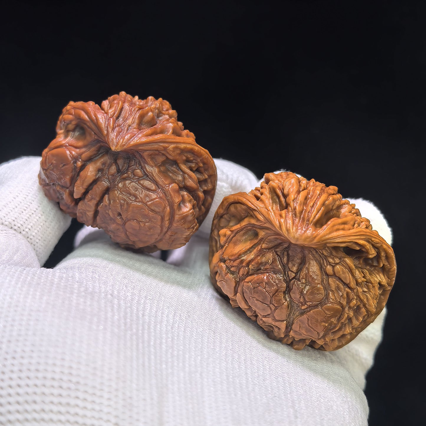 "The Serpent King & Queen" (Shewang Shehou) Scholar Walnuts Pair | 41.0mm x 35.0mm | Legendary Heritage Matching | Exclusive Collector Grade Masterpiece | Stock ID: SWSH-C01E