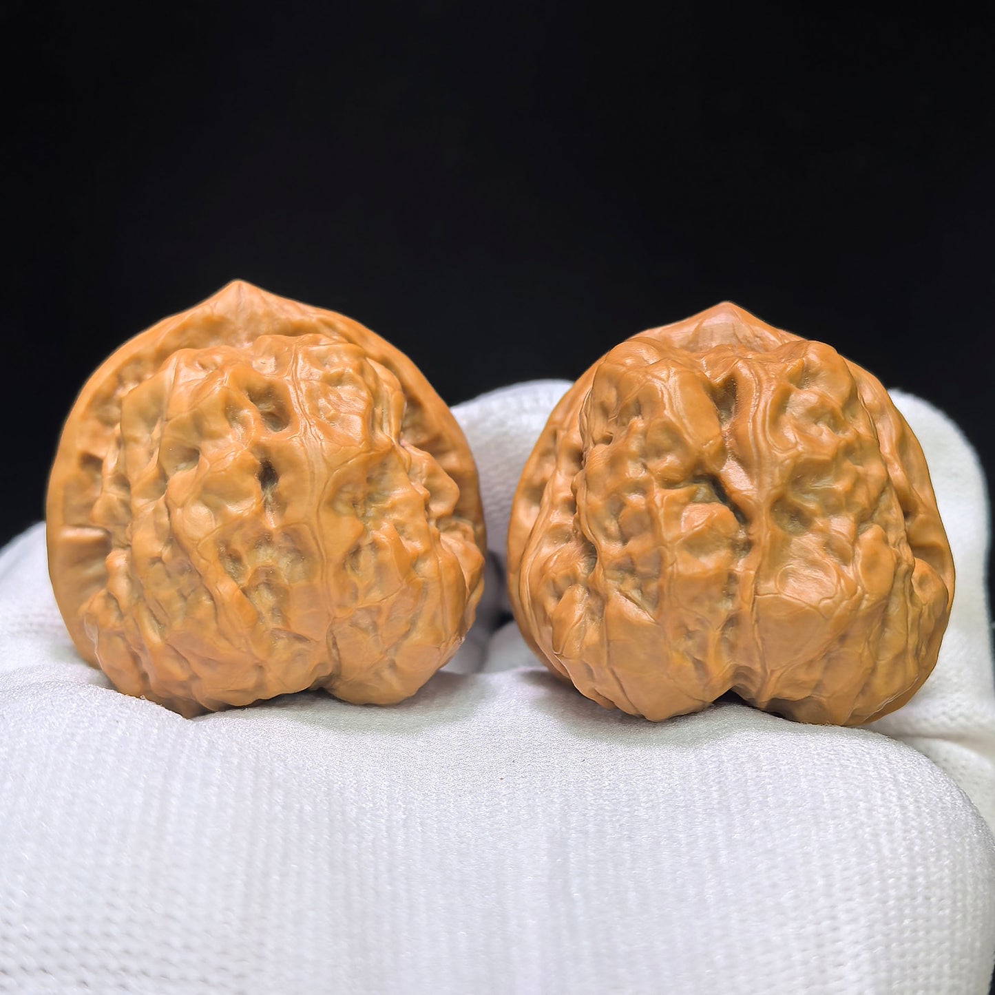 "Toad Head" Hama Tou Wenwan Walnuts Pair | 40.0mm x 40.0mm | HMT-02SY