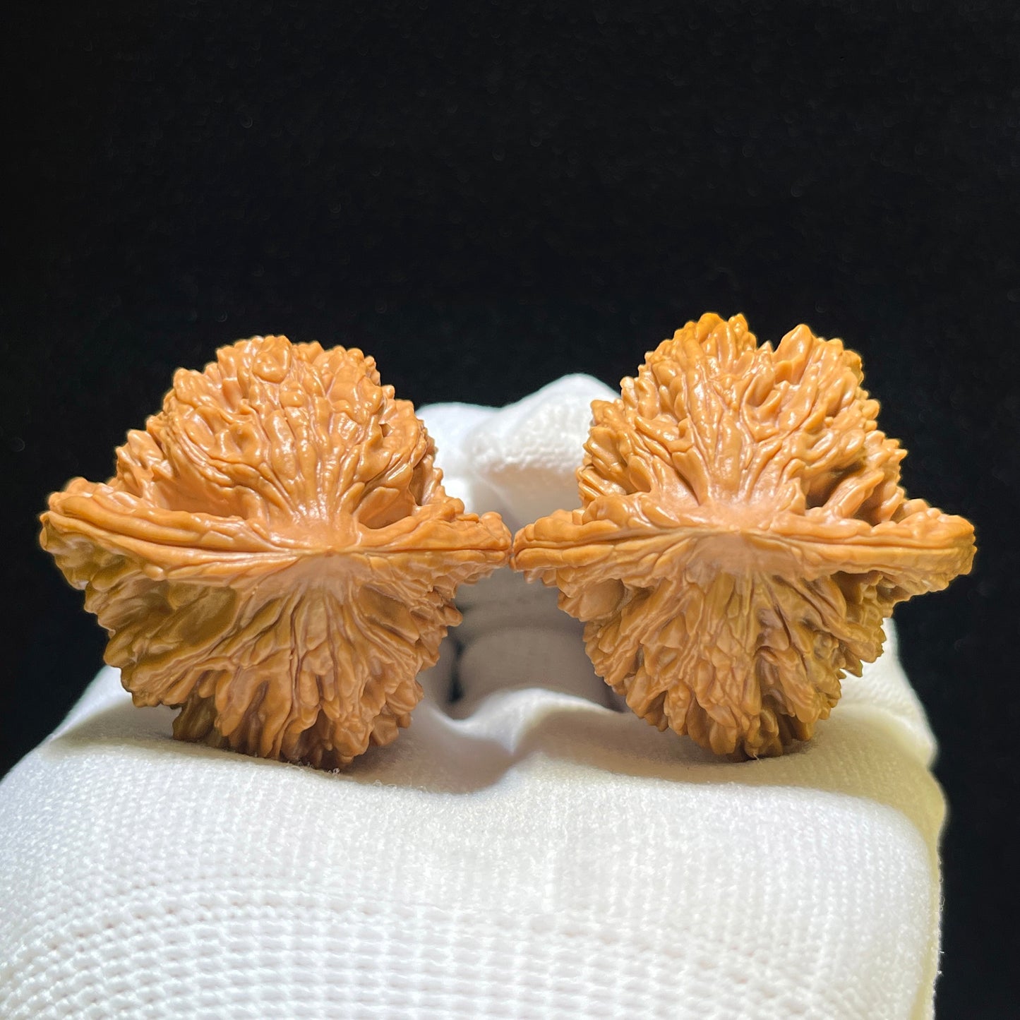 "Wheat Ear Tiger Head" Maisui Hutou Wenwan Walnuts Pair | 41.0mm x 39.0mm | MSHT-1104