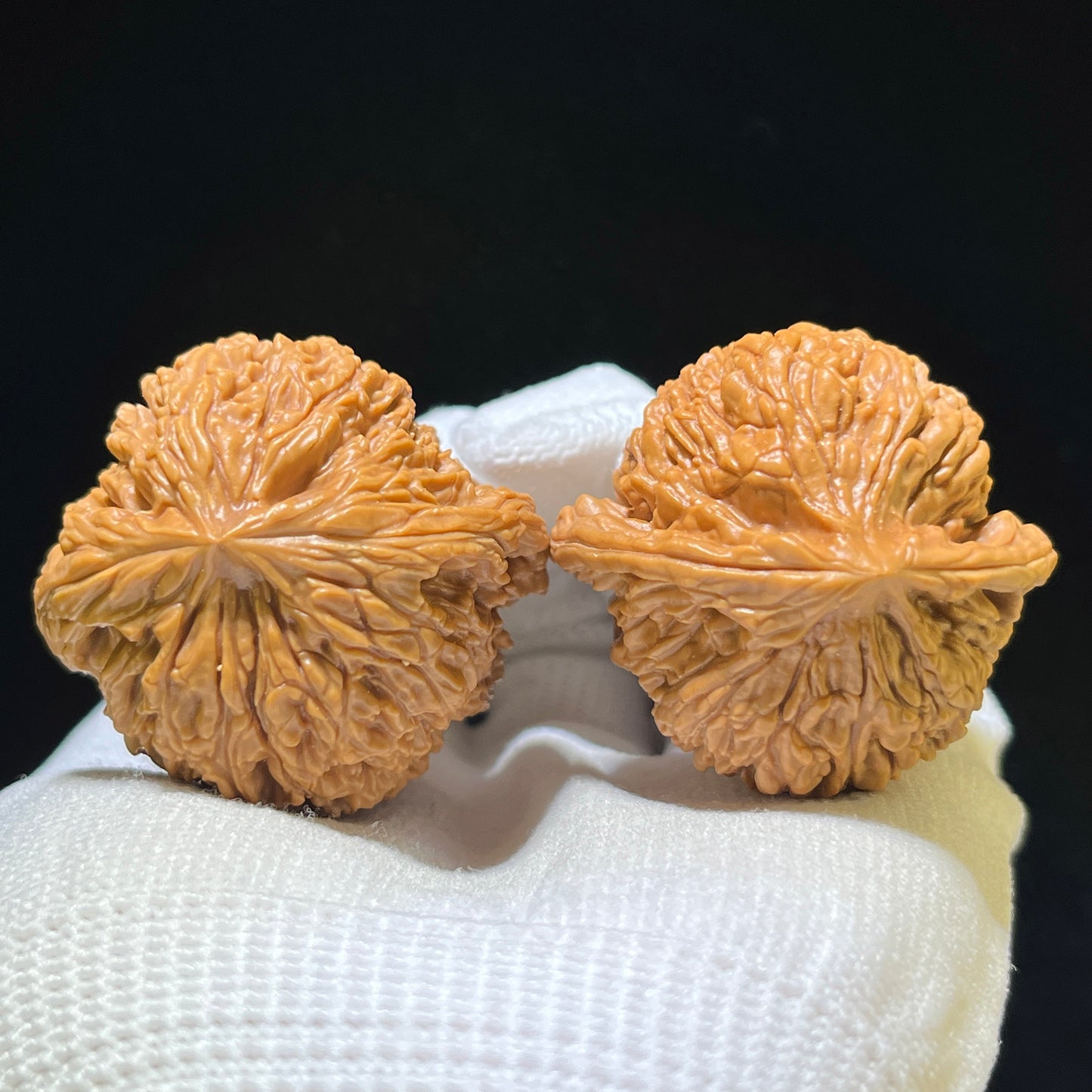 "Nanjiangshi Lionhead" Nanjiangshi NJS-1110 Low-Profile Wenwan Walnuts Pair | 39.0mm x 38.0mm | NJS-1110