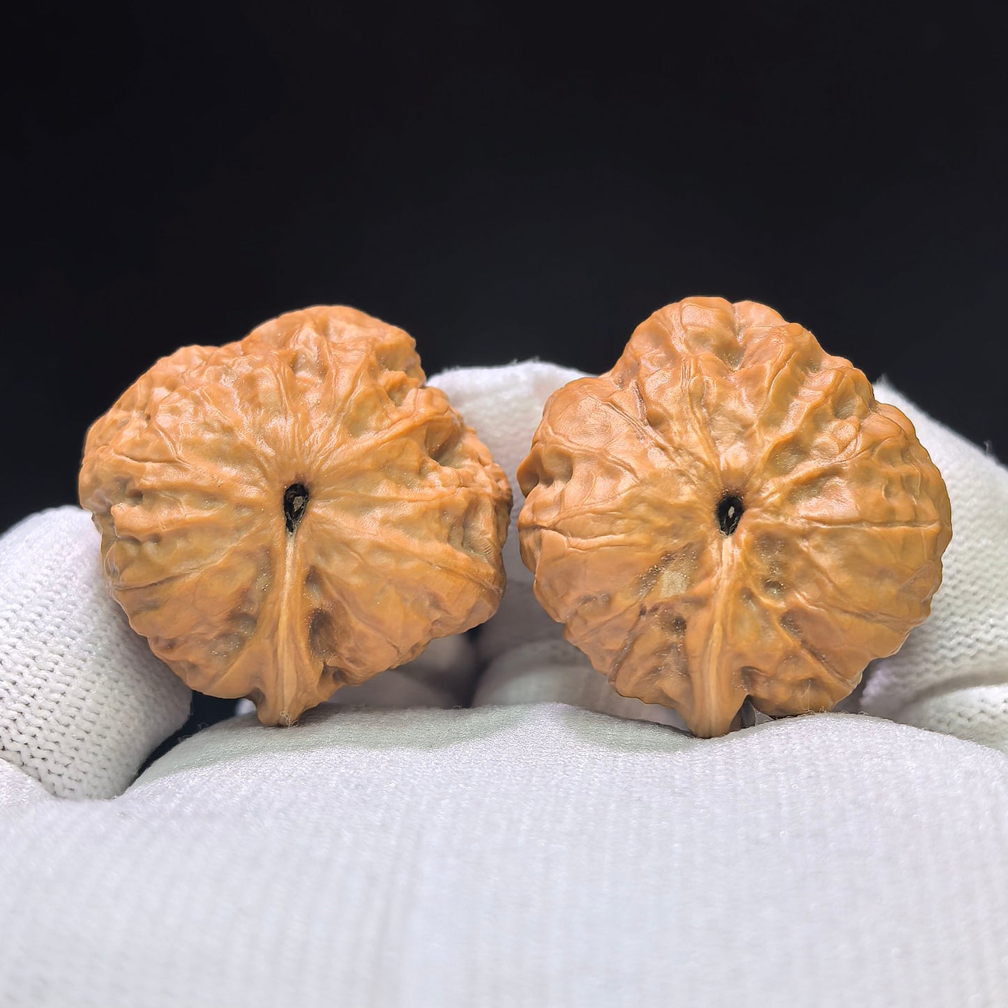 "Pocket Crystal Frog Eagle Beak Smooth Sailing" Sjwyzyf-CG206E Wenwan Walnuts Pair | 35.0mm x 33.0mm | SJWYZYF-CG206E