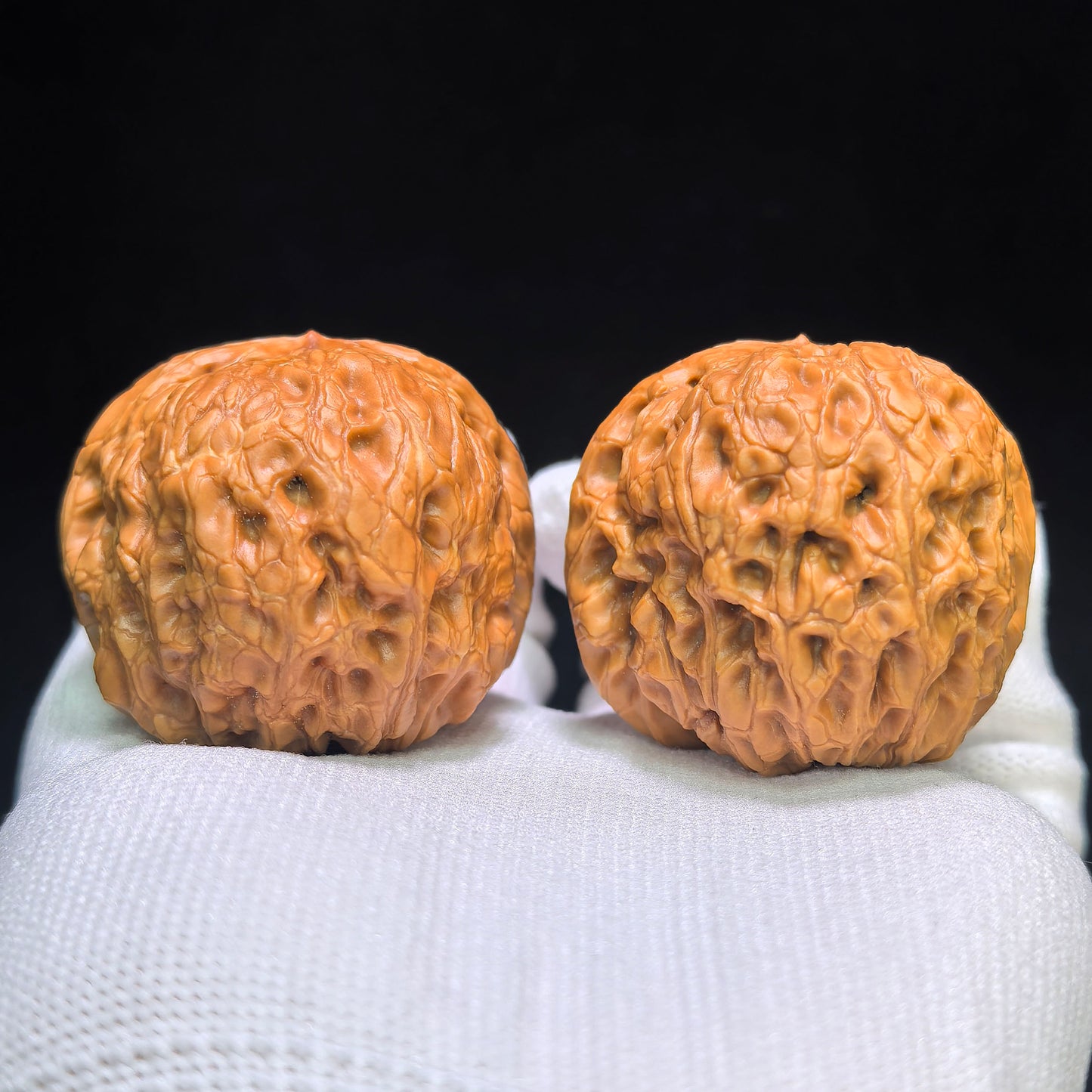 "Fried Rice Cake Roll" Lvdagun Wenwan Walnuts Pair | 43.0mm x 49.0mm | LDG-1551C