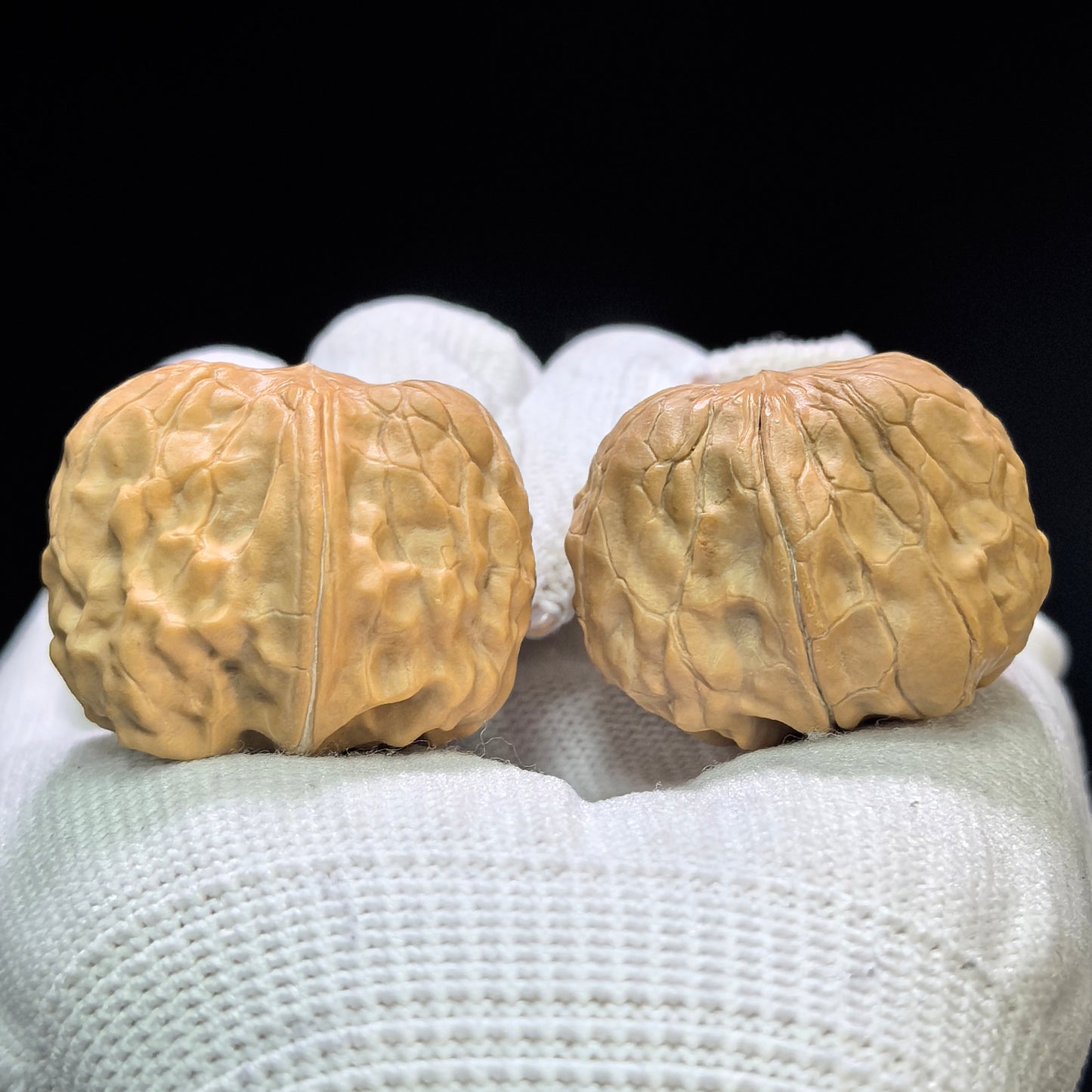 "Golden Toad Vessel" Jinchanzun JCZ-1601 Low-Profile Wenwan Walnuts Pair | 29.0mm x 34.0mm | JCZ-1601
