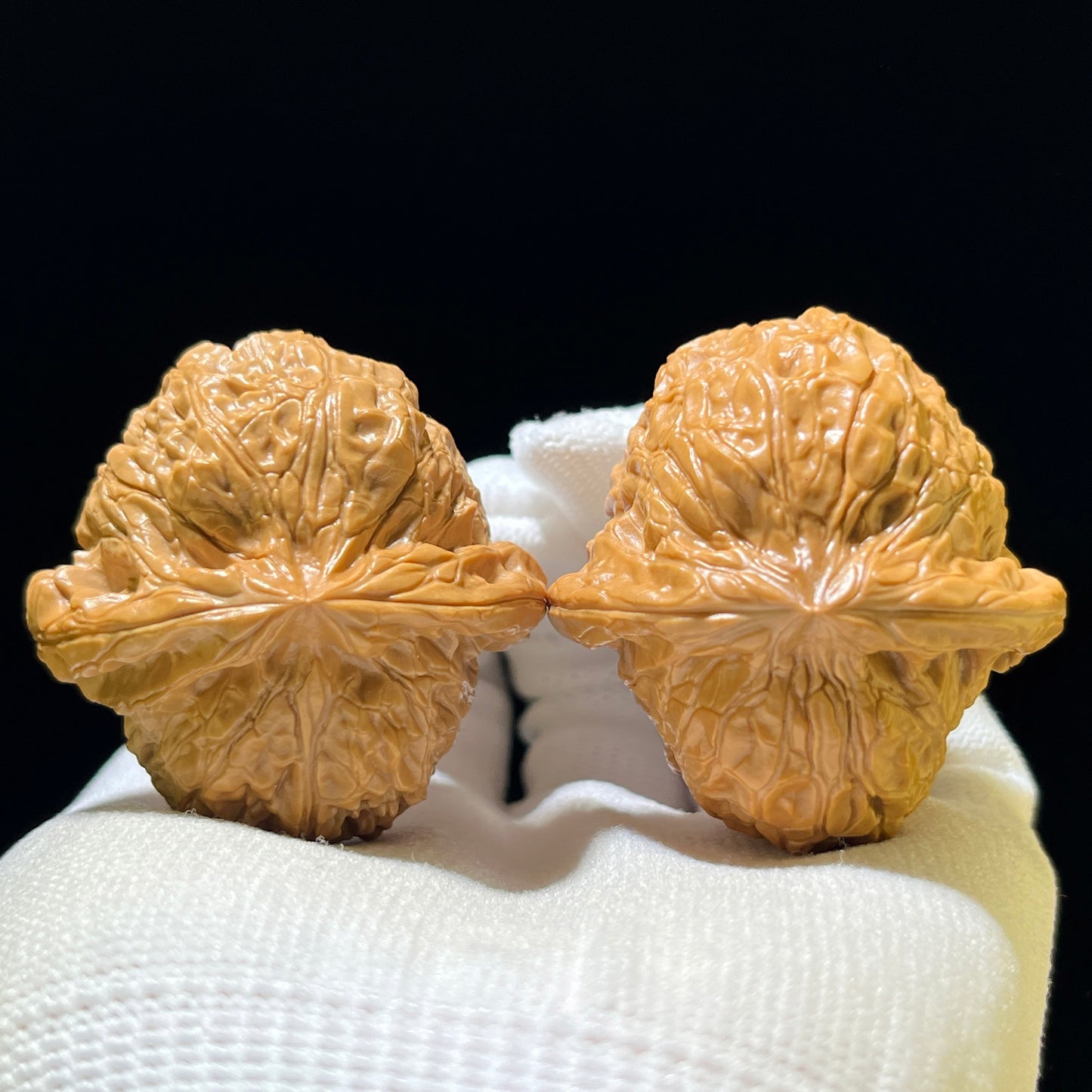 "Pumpkin Block" Nanguadun Wenwan Walnuts Pair | 42.0mm x 44.0mm | NGD-1102
