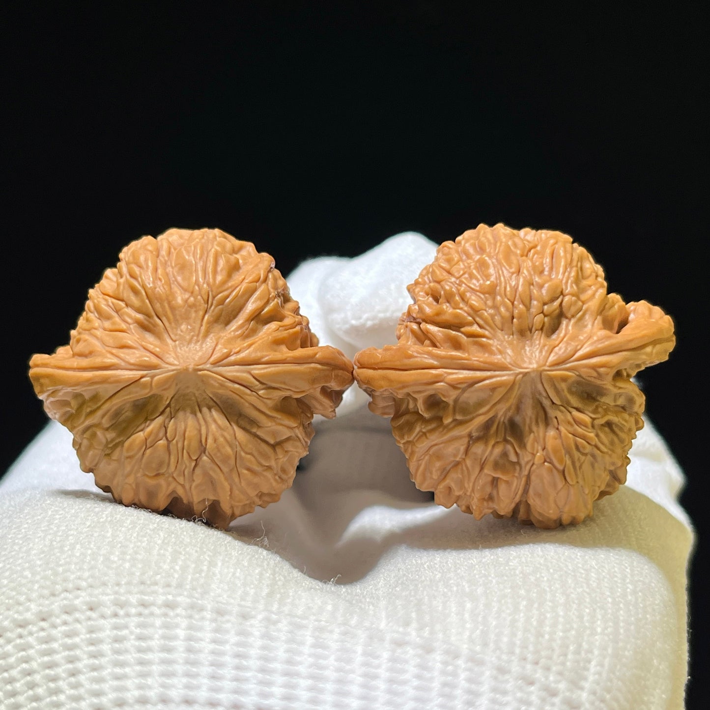 "Wild Millstone" Ye Mopan Wenwan Walnuts (Pair) | 35.0mm x 32.0mm | Stock ID: MP-1114